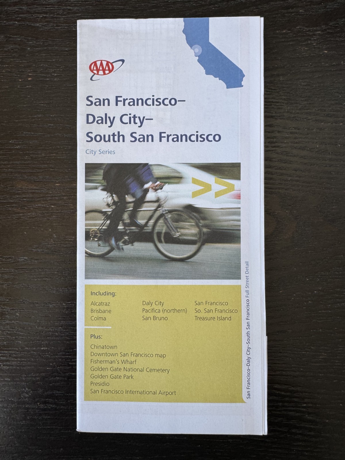 AAA Road Map-The Map of San Francisco Area-Daily City  South SFO Series-2020-