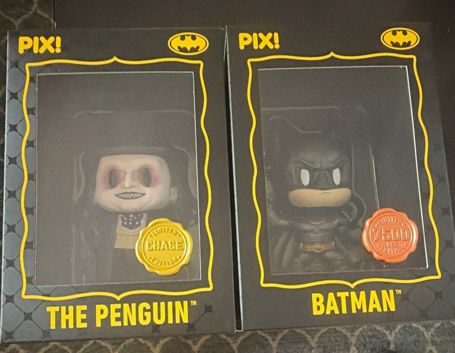 Thrilljoy PIX Batman Returns Batman & The Penguin Chase LE Figurines .
