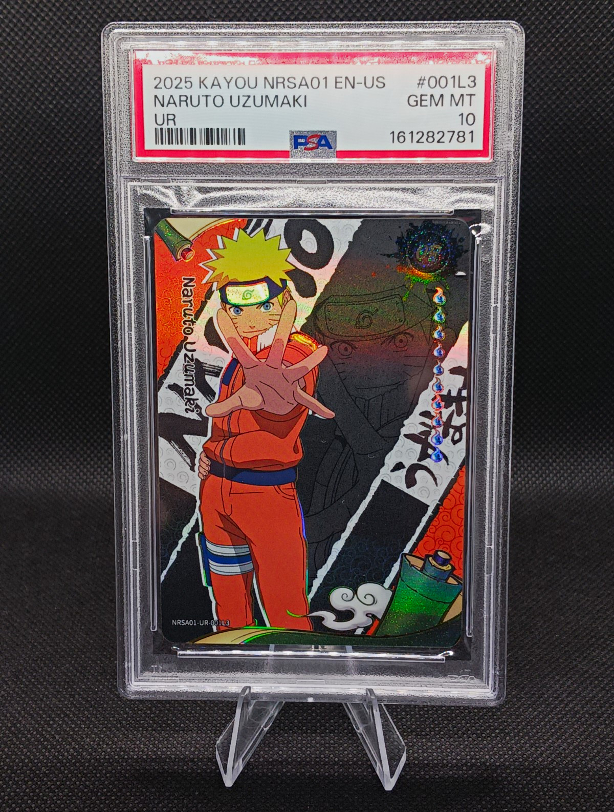 KAYOU 2025 NRSA01 EN-US Naruto Uzumaki UR Parallel #001L3 PSA 10