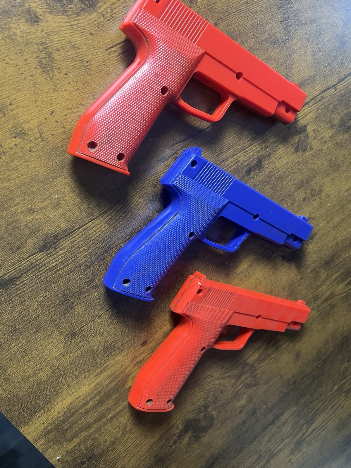 HAPP 96-0066-100 Arcade Optical Light Gun Red Blue Lot UNTESTED DAMAGED