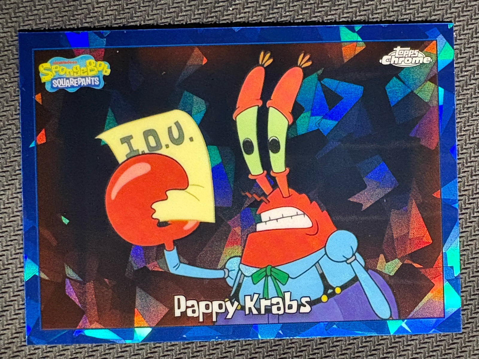 2025 Topps Chrome Sapphire SpongeBob 25th #57 Pappy Krabs