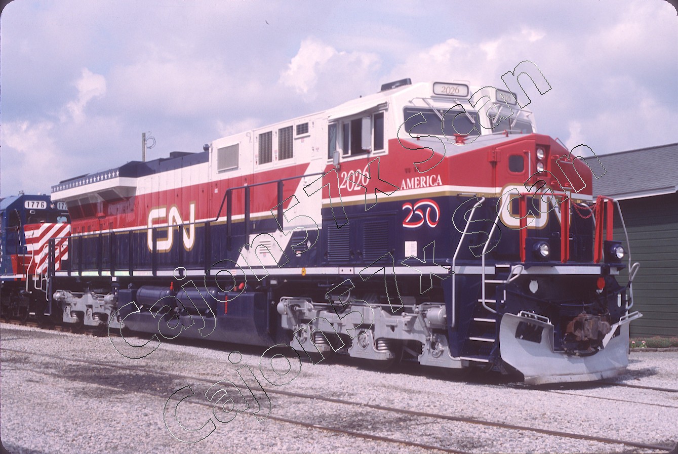 Original Slide- CN ES44AC 2026 FRESH 250 America At Spencer,NC 8/26