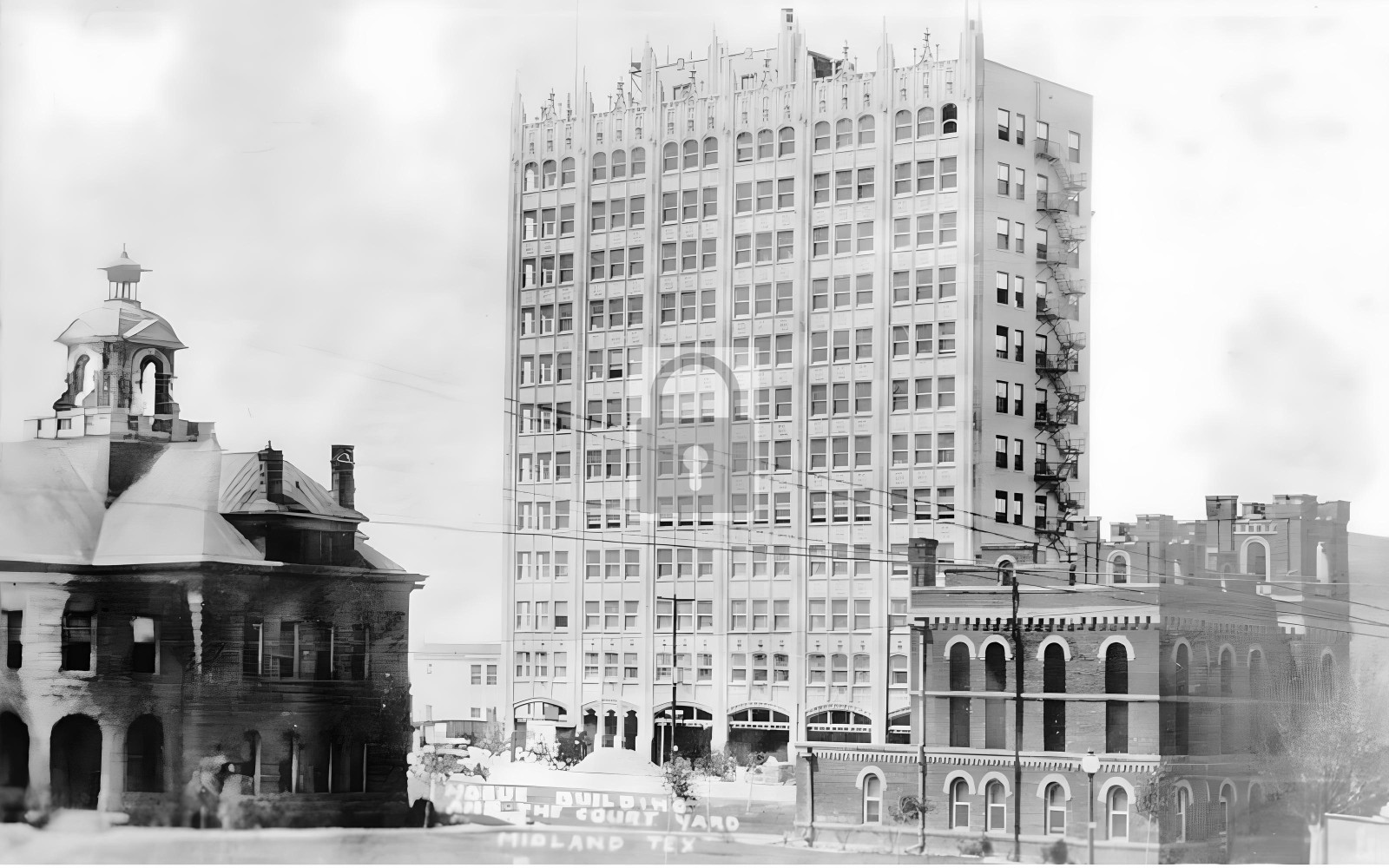 Hogan Petroleum Building Court House Midland Texas TX - 11x17 Reprint