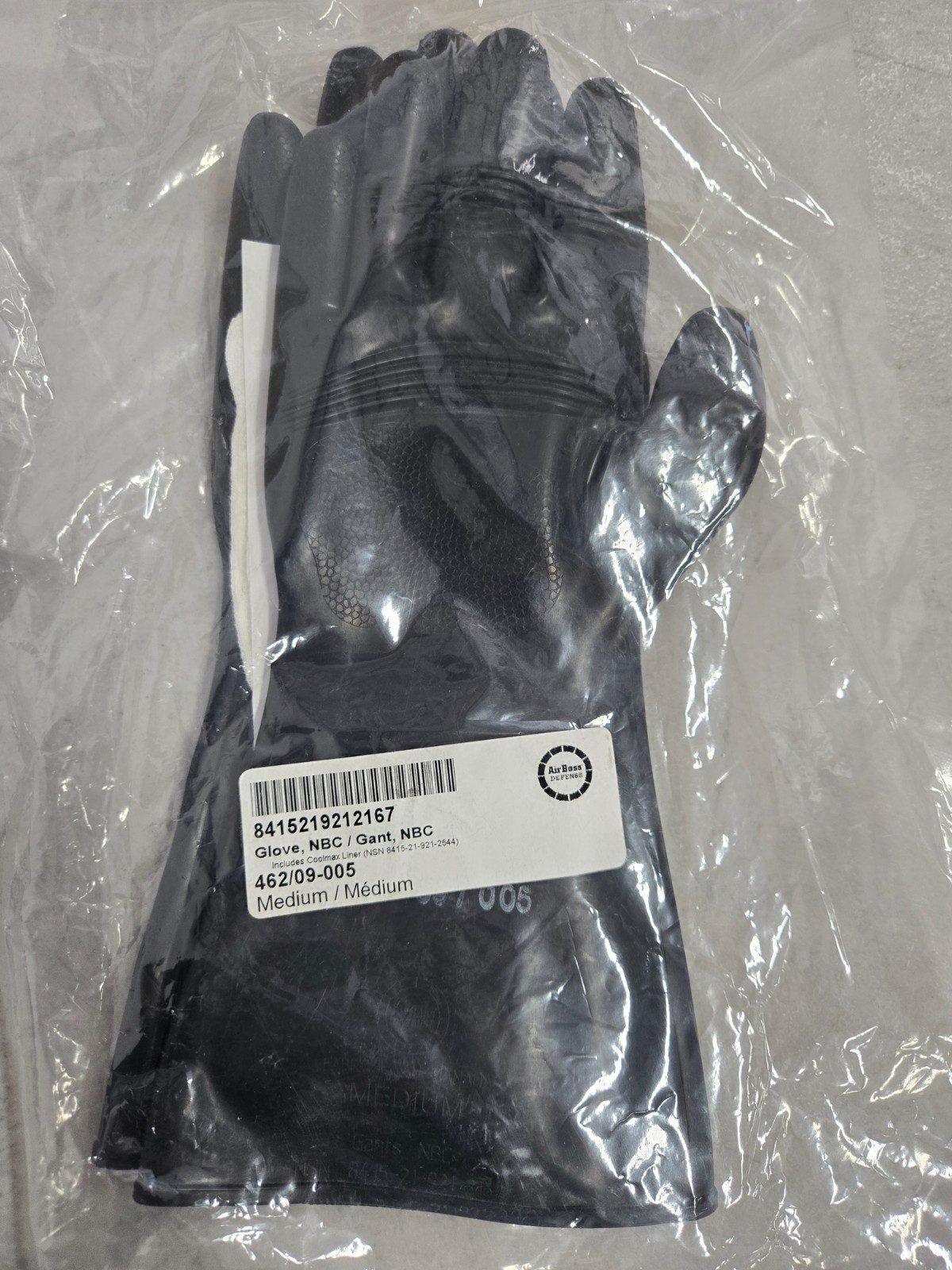 AIRBOSS DEFENSE CBRN OUTER GLOVE *SIZE MEDIUM* AIRBOSS DEFENSE CBRN OUTER GLOVE *SIZE MEDIUM*