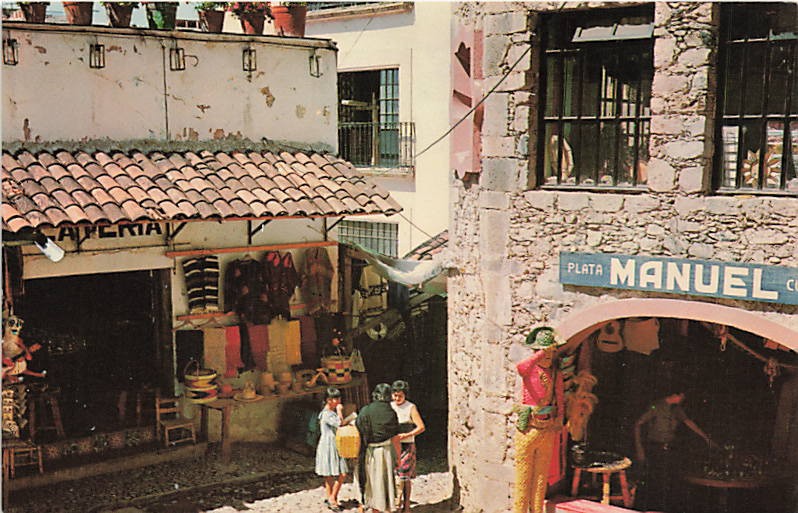 Postcard Mexico: View of the Market, Taxco, Guerrero Postcard Mexico: View of the Market, Taxco, Guerrero
