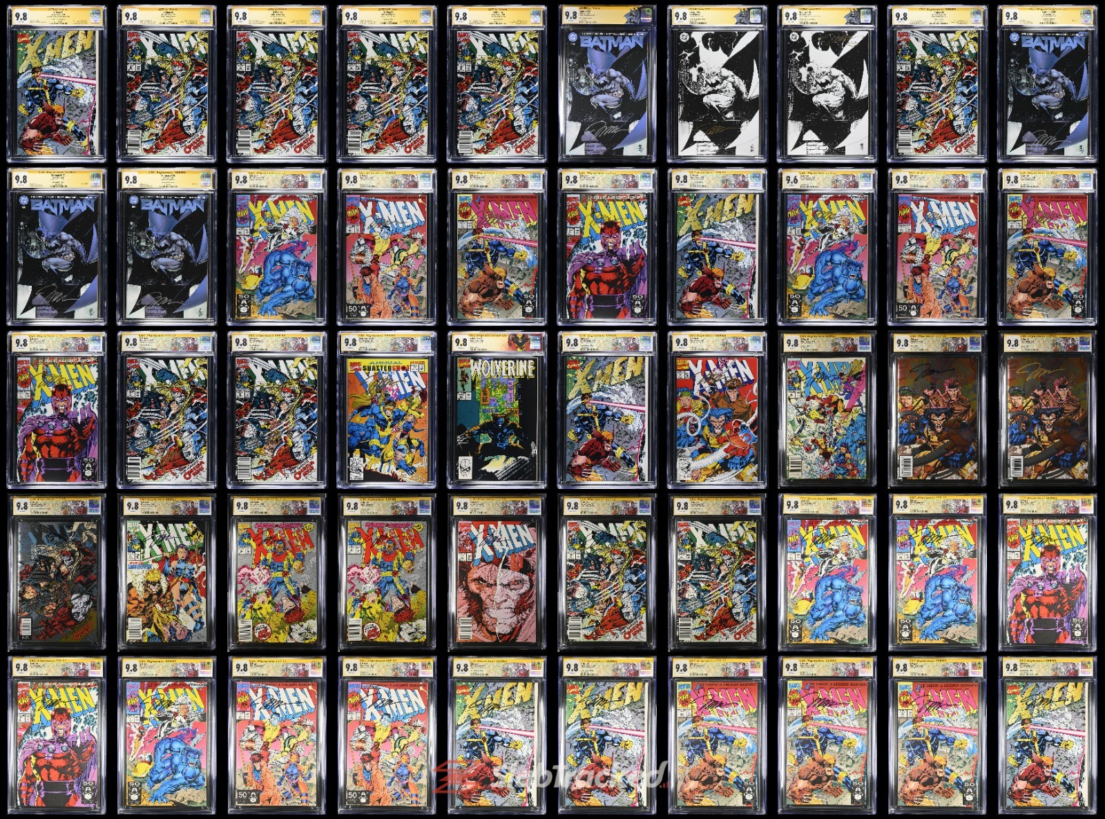 125 BOOK CGC 9.8 SIGNATURE SERIES LOT SIGNED BY JIM LEE AND SCOTT WILLIAMS