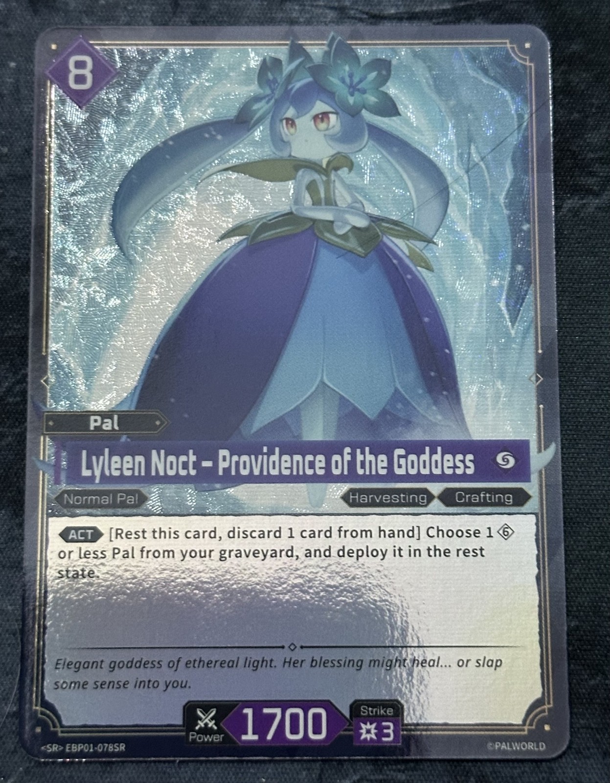 Lyleen Noct Providence Of The Goddess EBP01-078 SR Foil Pack Fresh Palworld OCG