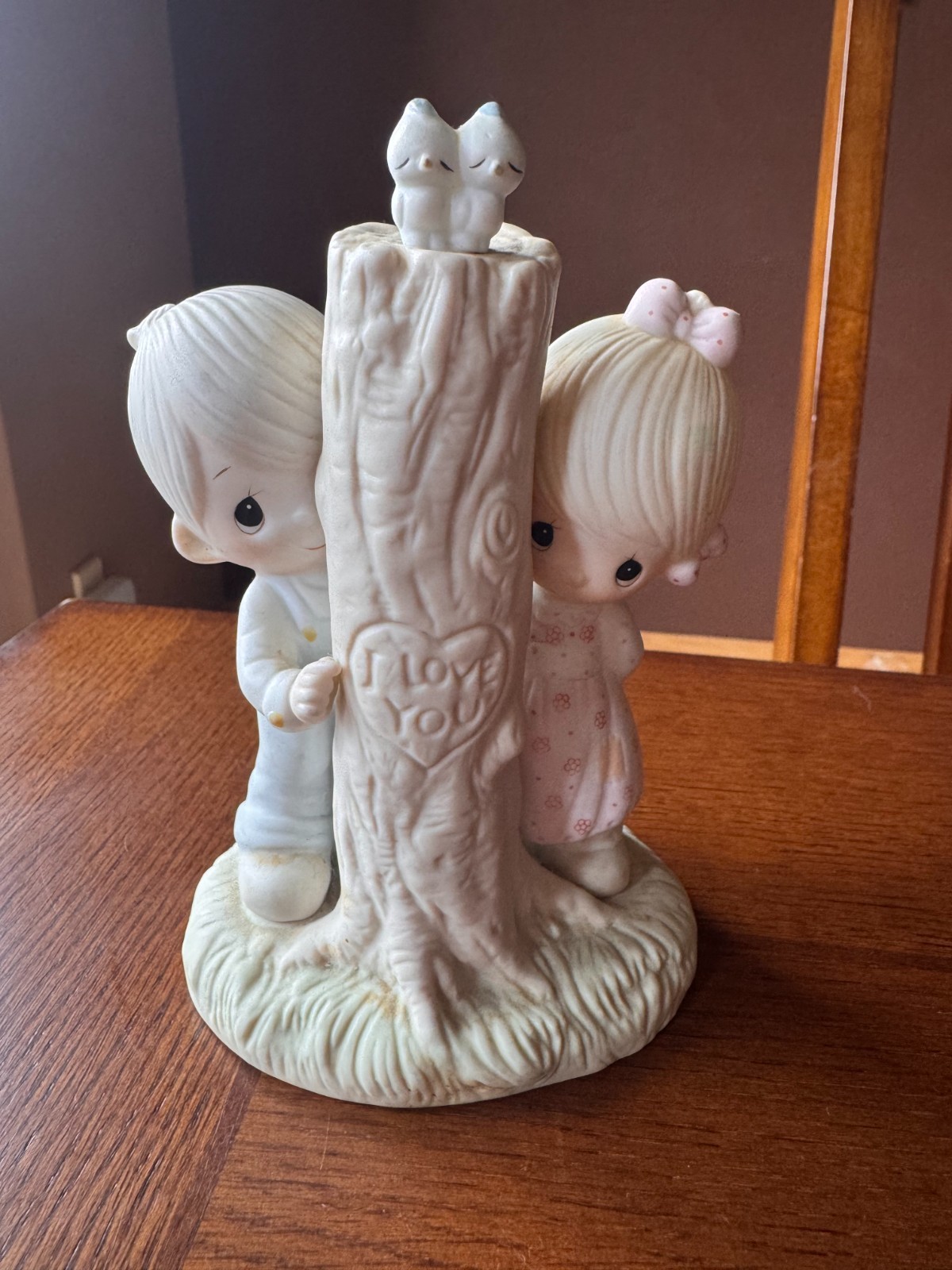 Vintage Precious Moments Thee I Love 1979 E-3116 Porcelain Signed Figurine Vintage Precious Moments Thee I Love 1979 E-3116 Porcelain Signed Figurine