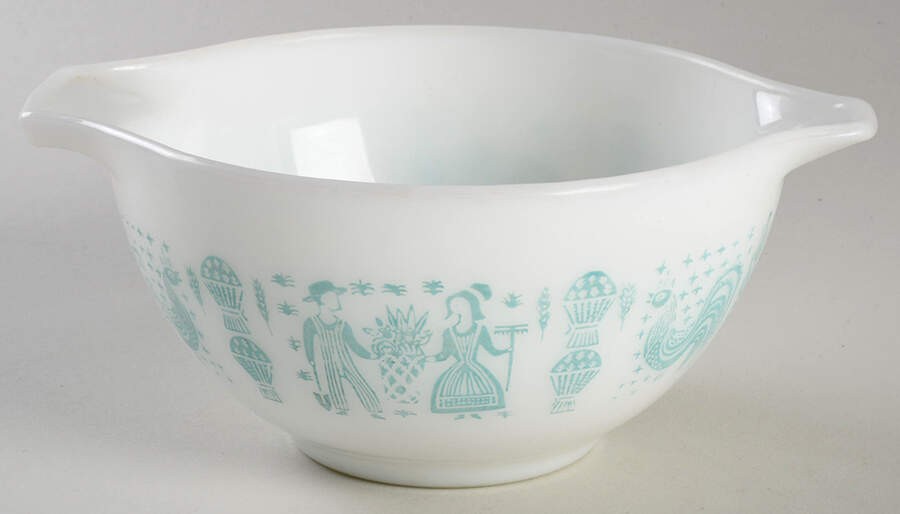 Pyrex Butterprint Turquoise 7\