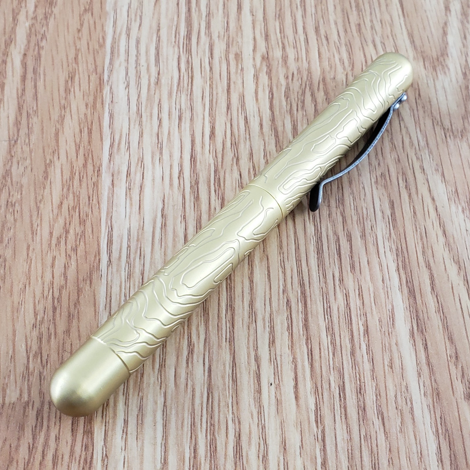 Maratac Embassy Pen Brass One Piece Construction Comes In Plastic Tube