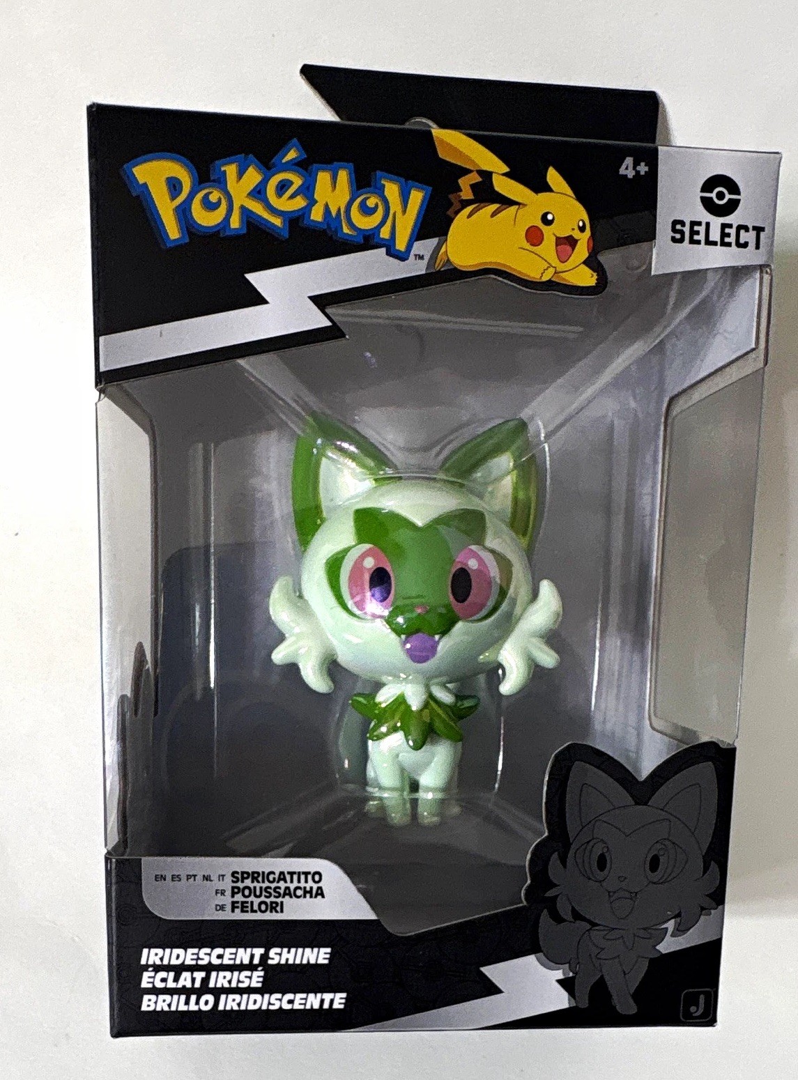 Jazwares Pokémon Series 2 Sprigatito Iridescent Shine Boxed Unopened