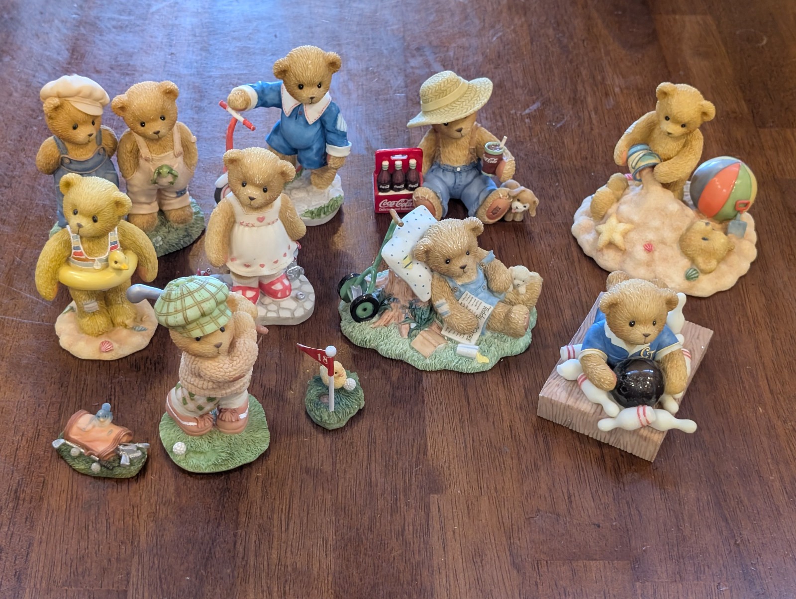 Cherished Teddies Bear Figurines lot of 9