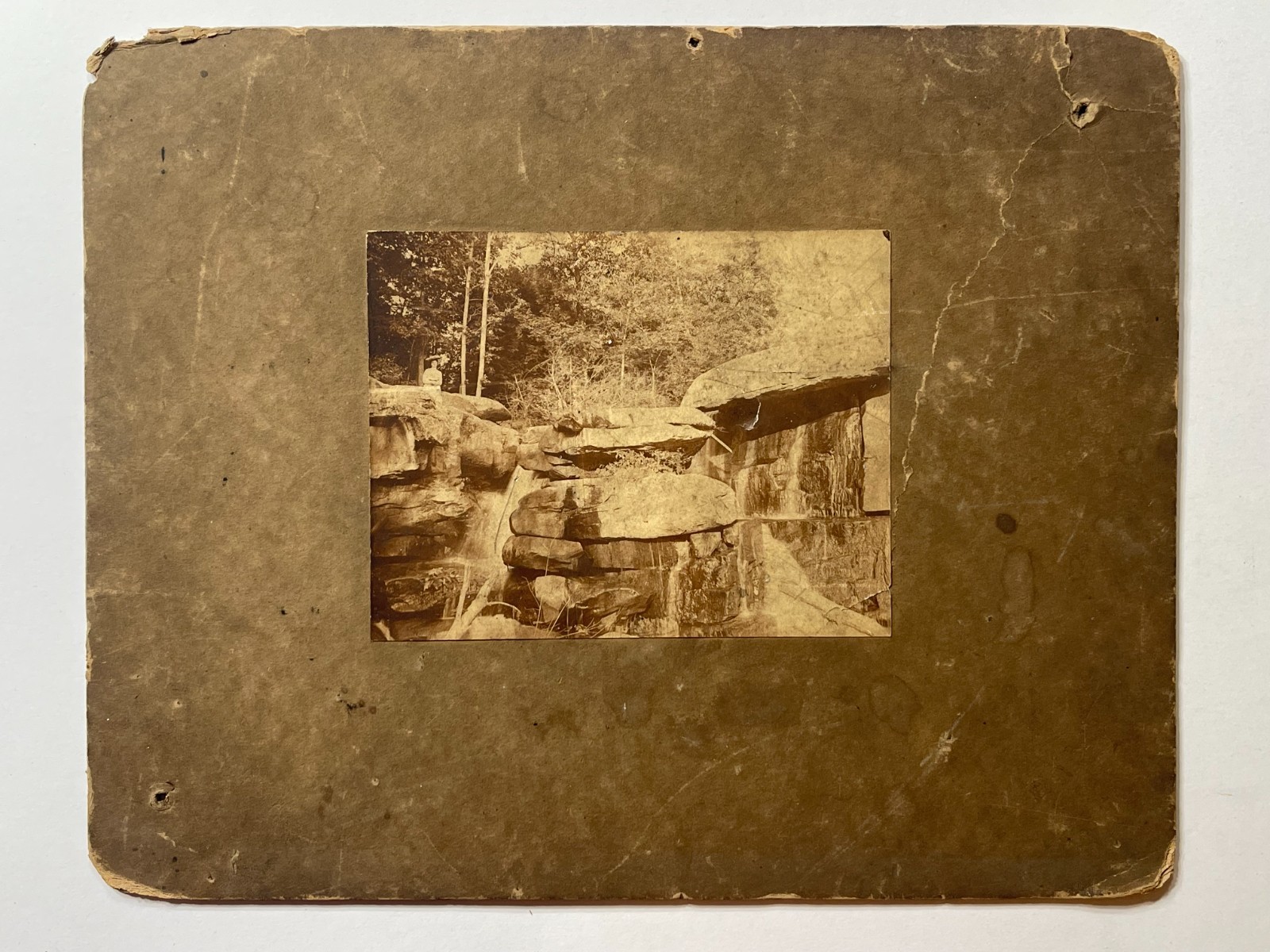 Antique 1870s Cabinet Card Photo of Water Falls -Possibly Cascade Park, PA Antique 1870s Cabinet Card Photo of Water Falls -Possibly Cascade Park, PA