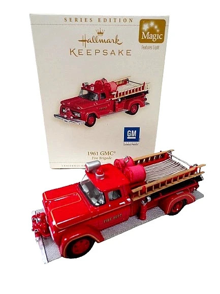 Hallmark 2006 1961 GMC Fire Truck Fire Brigade #4 Magic Light Keepsake-518-315 Hallmark 2006 1961 GMC Fire Truck Fire Brigade #4 Magic Light Keepsake-518-315