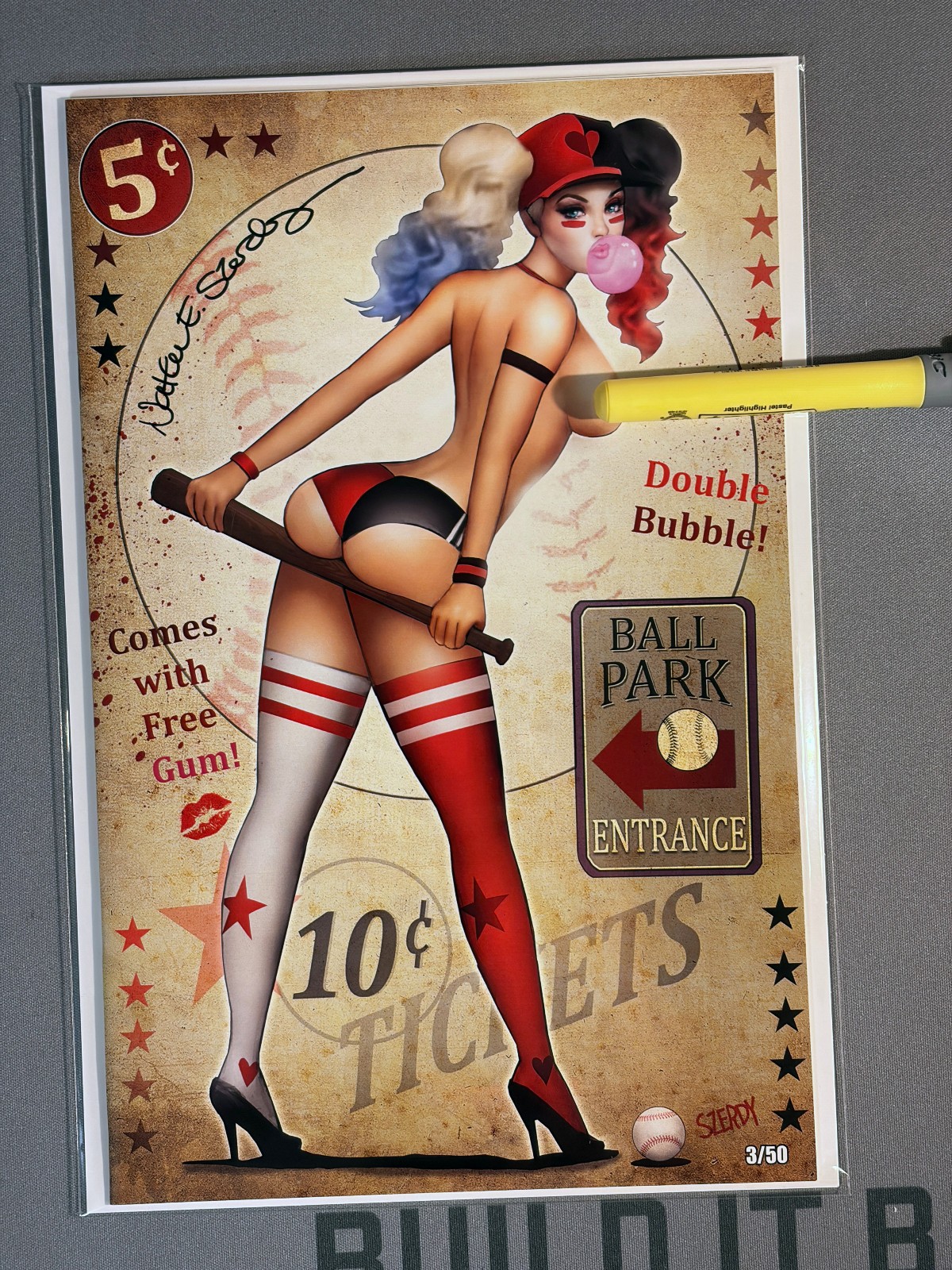 Hardlee Thinn #1 SIGNED Nathan Szerdy Double Bubble  #3 of 50 [ RARE ] NM+ 2020