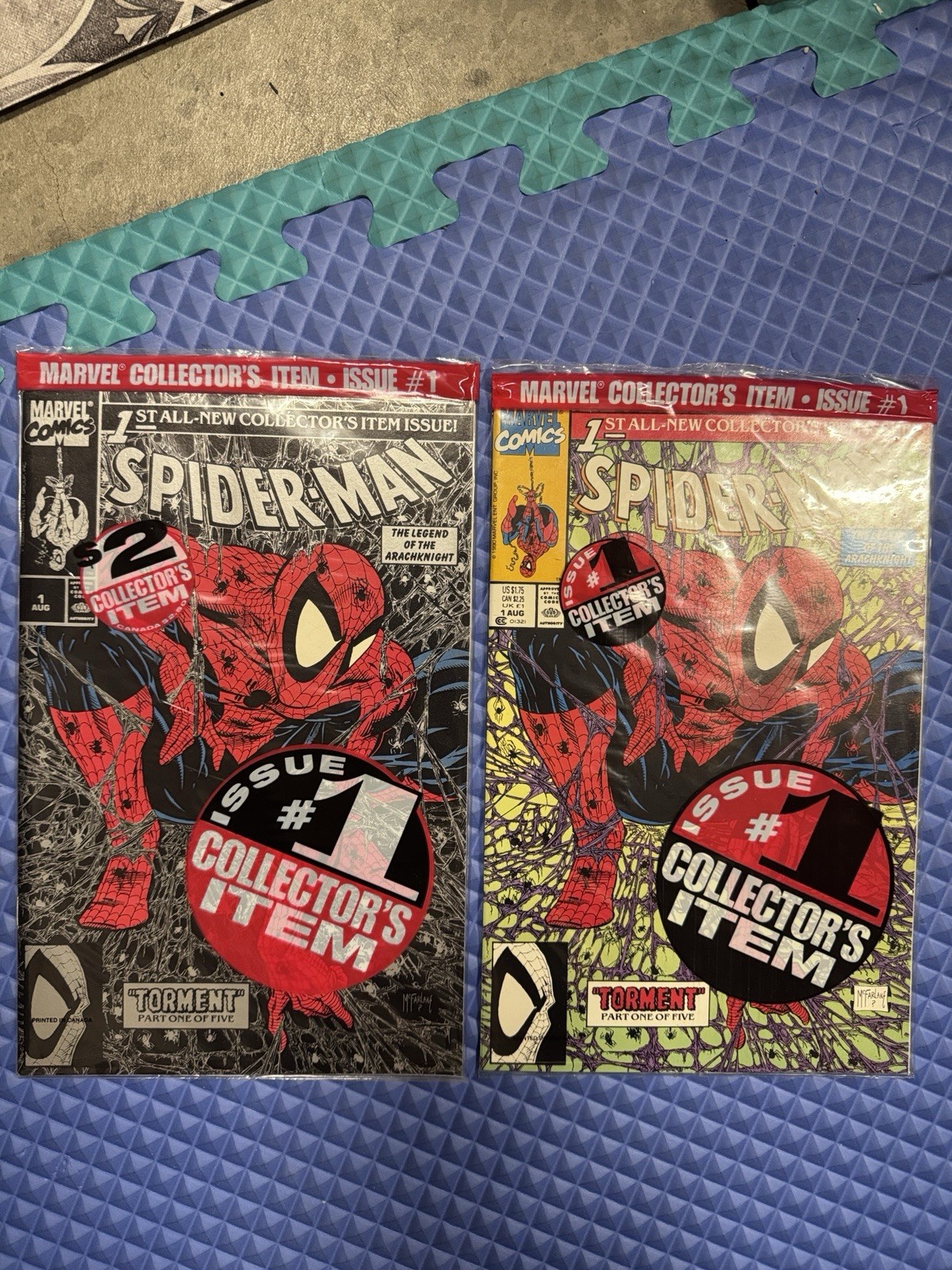 Marvel Sealed Spider-Man #1 Torment Collector\'s Edition Comic Lot 2x McFarlane