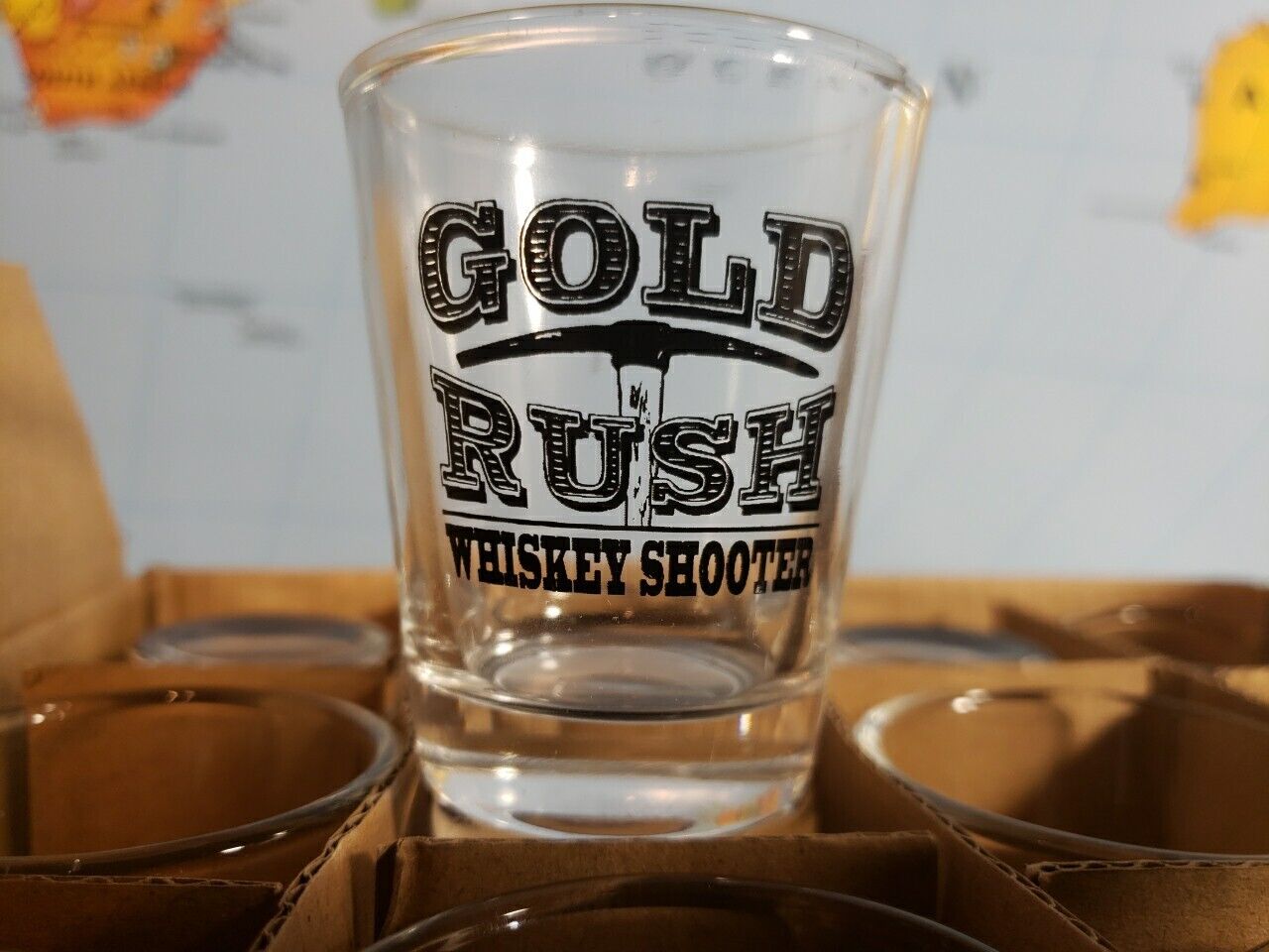 1 Dozen Gold Rush Whiskey Shooter Shot Glass Bar Conic Glassware Liquor Man Cave