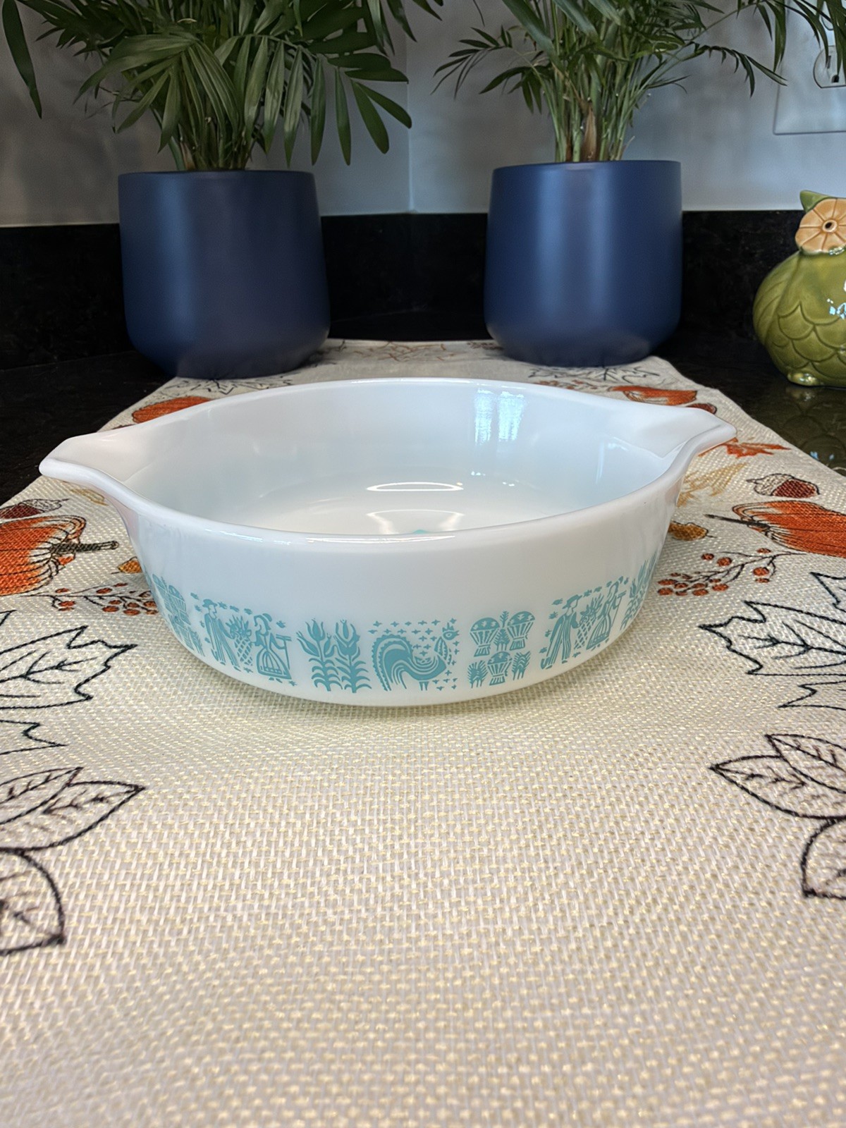 Pyrex 471 Amish Butterprint Casserole Dish w/out Lid #3