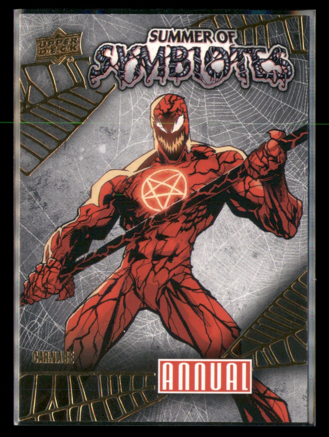 2023-24 Upper Deck Marvel Annual #SY-21 Carnage Summer of Symbiotes 2023-24 Upper Deck Marvel Annual #SY-21 Carnage Summer of Symbiotes