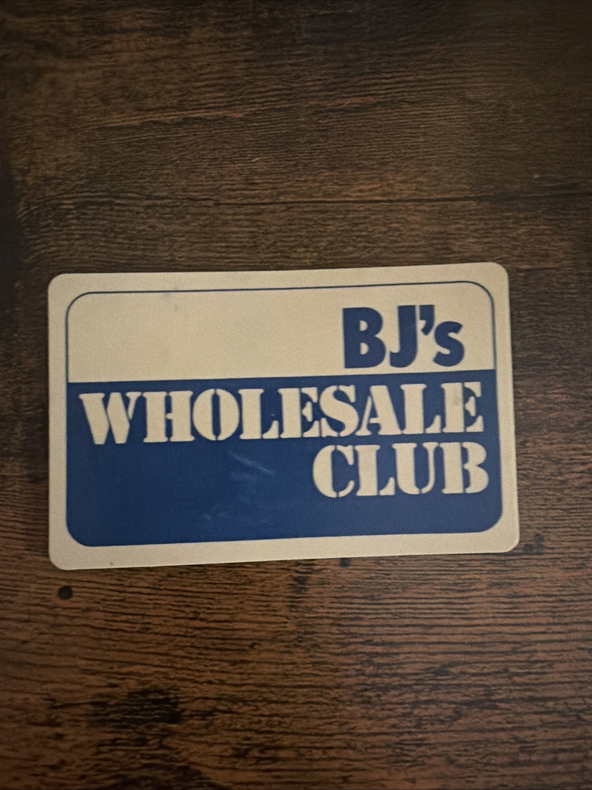 Vintage illinois BJ’s Wholesale Club Member Card