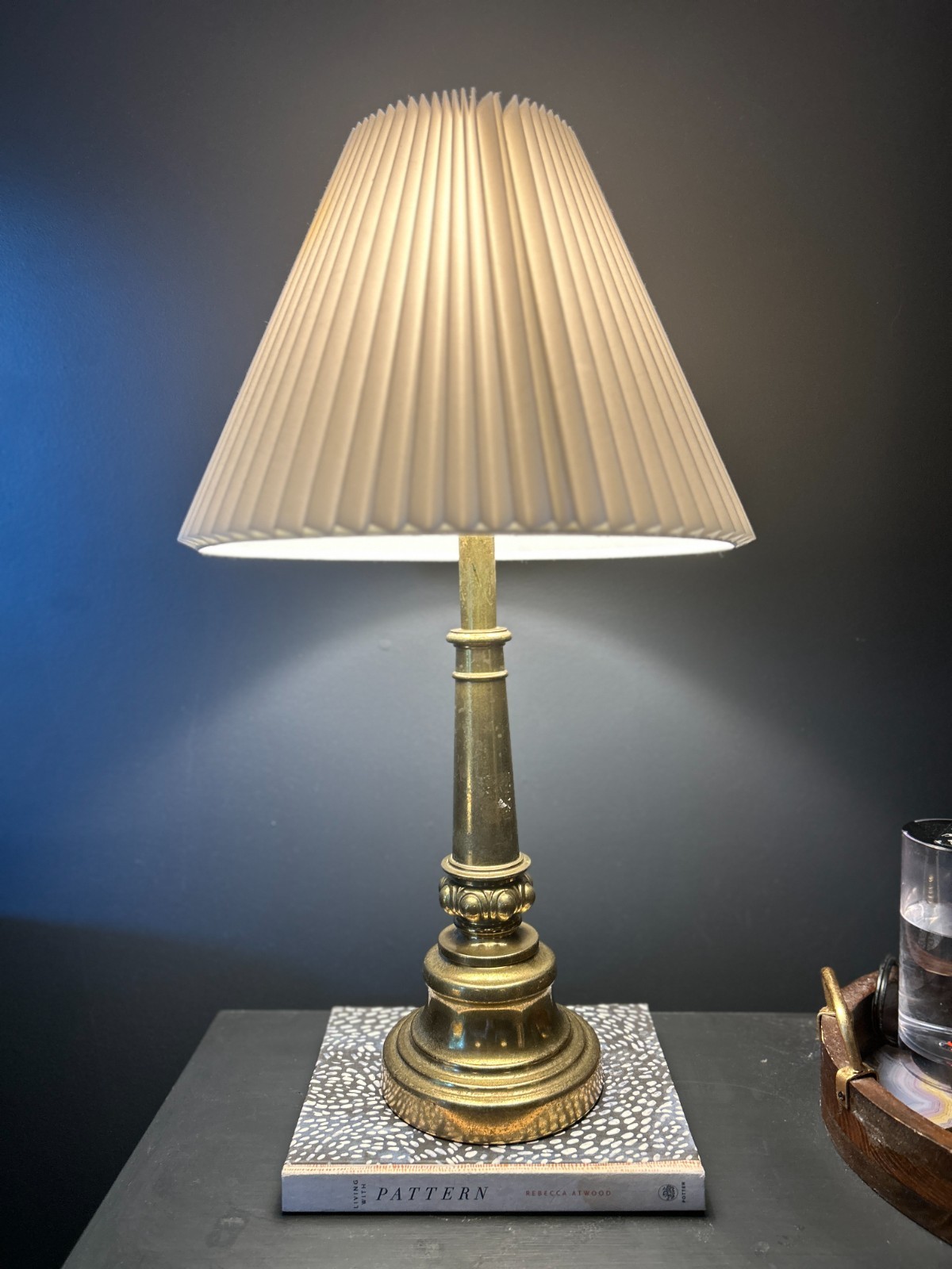 Pair of Vintage 1983 Northbrook by Stiffel Brass Column Lamps – Model 1322