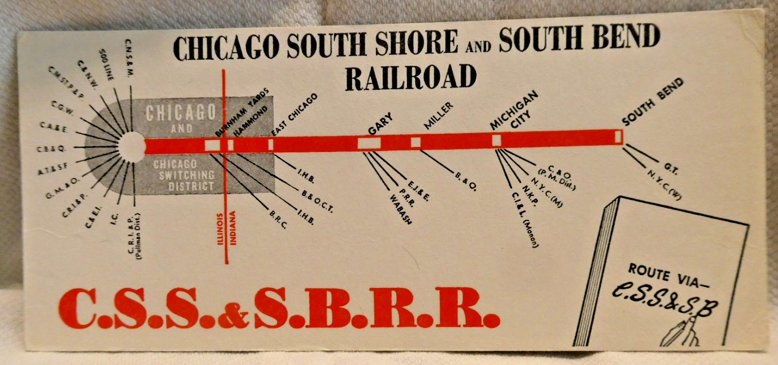 Railroad Blotter Chicago South Shore & South Bend RR CSS&SB RR