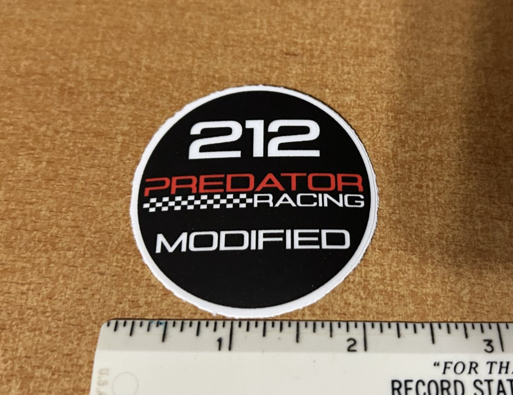 Predator 212 Racing modified Minibike go kart starter cover Sticker decal Predator 212 Racing modified Minibike go kart starter cover Sticker decal