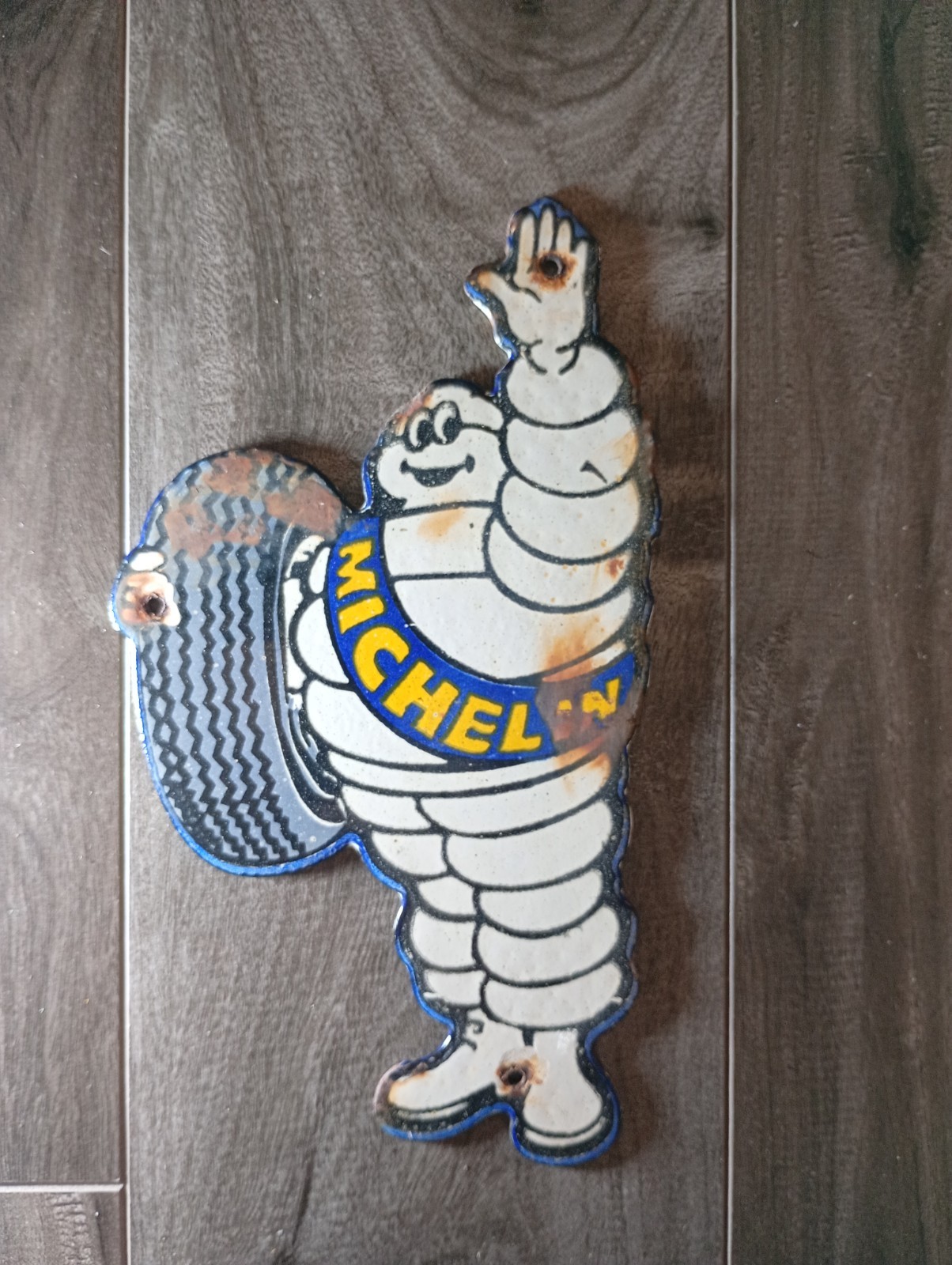 Vintage MICHELIN BIBENDUM MAN Porcelain Enamel Metal Metal sign 8 Vintage MICHELIN BIBENDUM MAN Porcelain Enamel Metal Metal sign 8