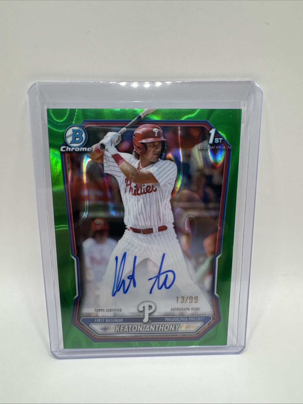 2026 Bowman Chrome Keaton Anthony Green Ray Wave 1st Bowman Auto /99