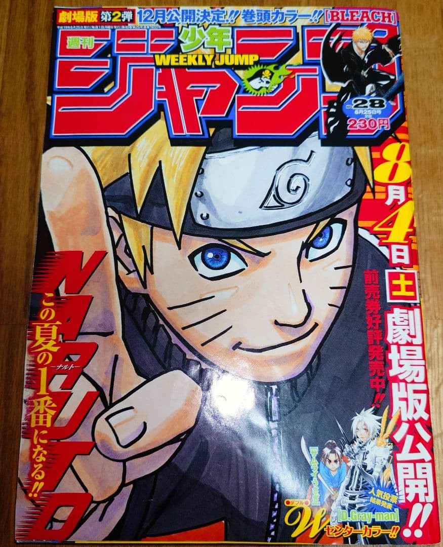 Weekly Shonen Jump 2007 No.28 NARUTO Cover