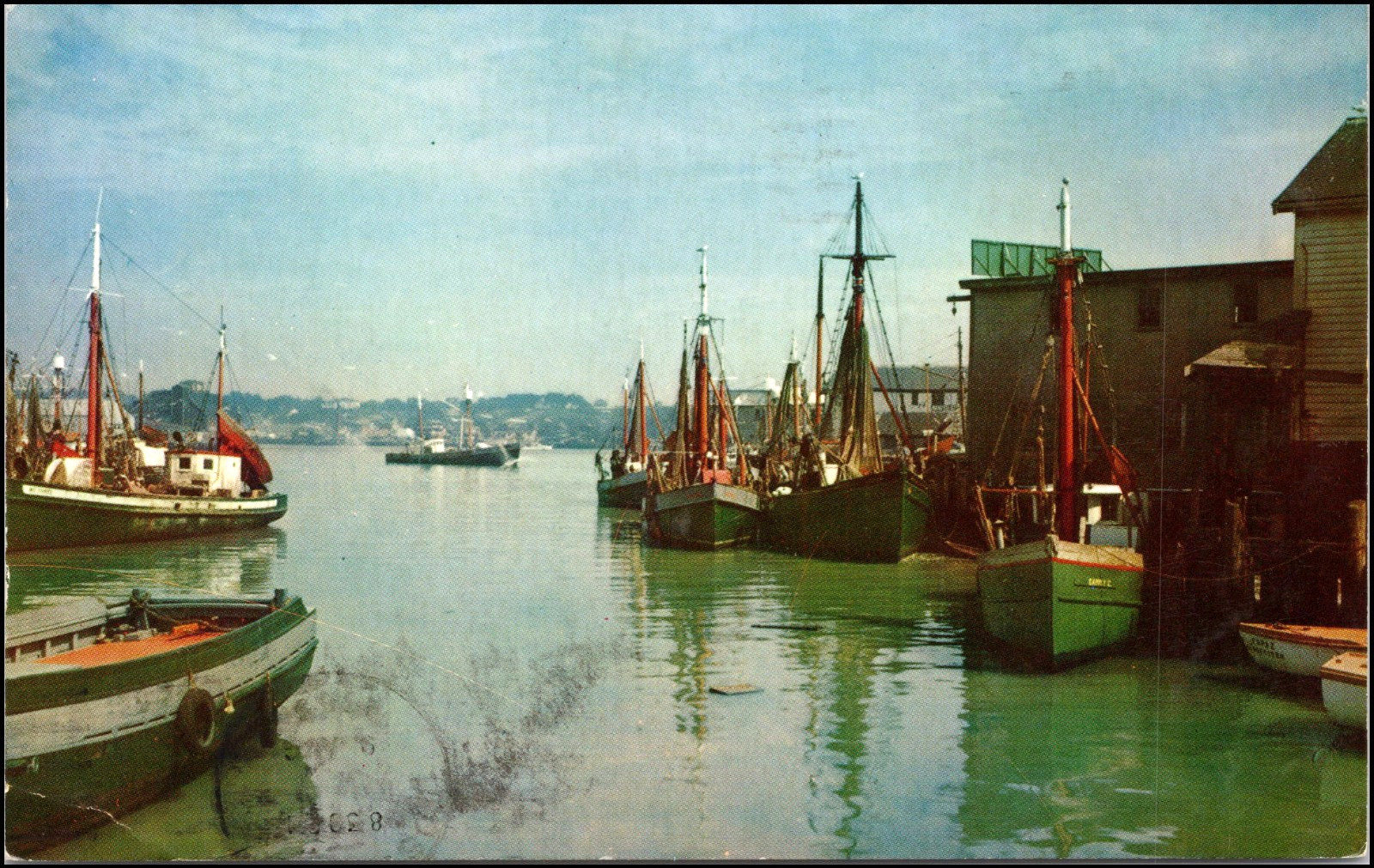 Gloucester Harbor, Cape Ann, Massachusetts, c1963--Postcard Y261