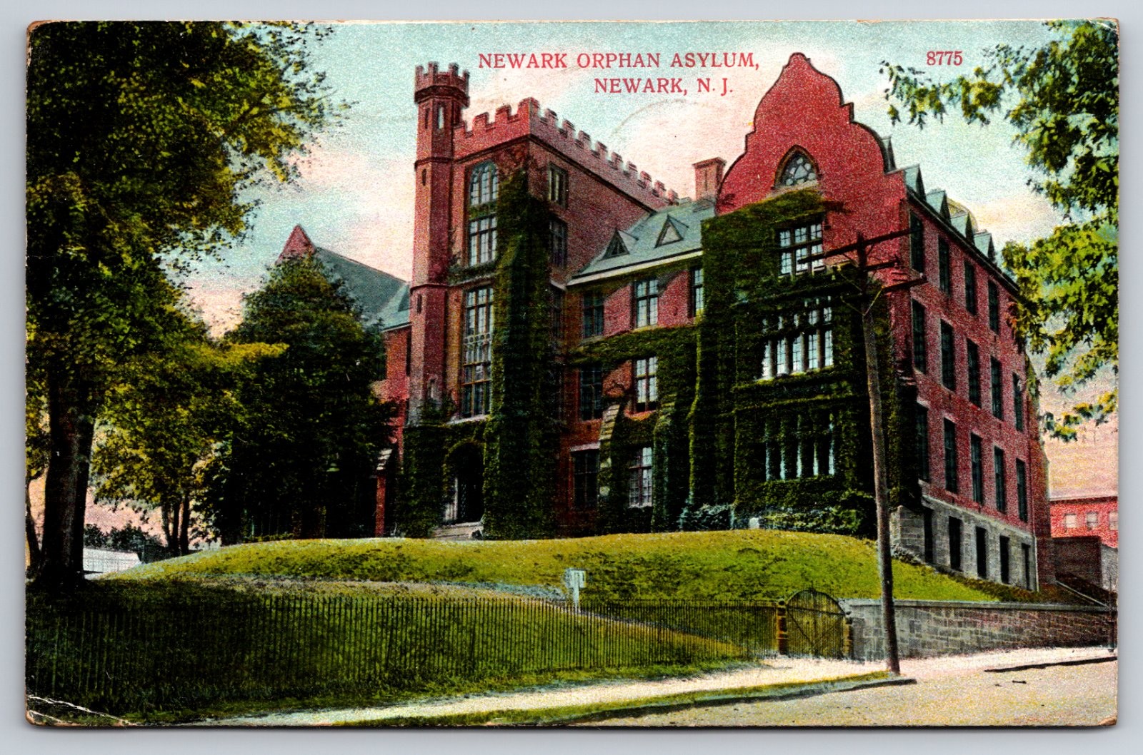 Newark Orphan Asylum Newark New Jersey Postcard Newark Orphan Asylum Newark New Jersey Postcard