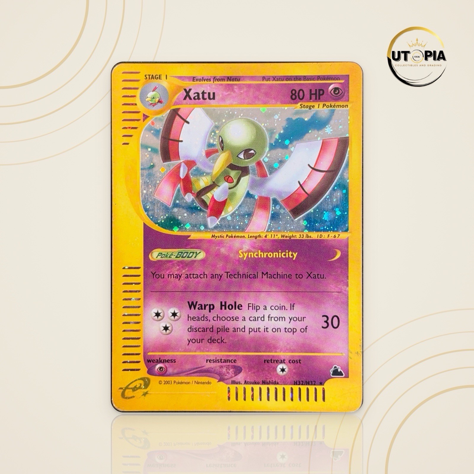 Pokemon Xatu H32/H32 Skyridge Holo Eng