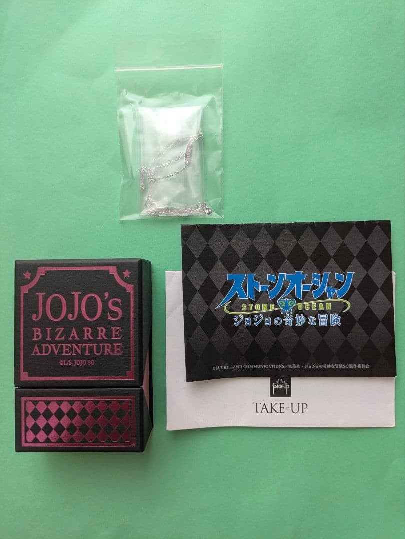 TAKE-UP JoJo's Bizarre Adventure Stone Ocean Silver Chain Necklace #9