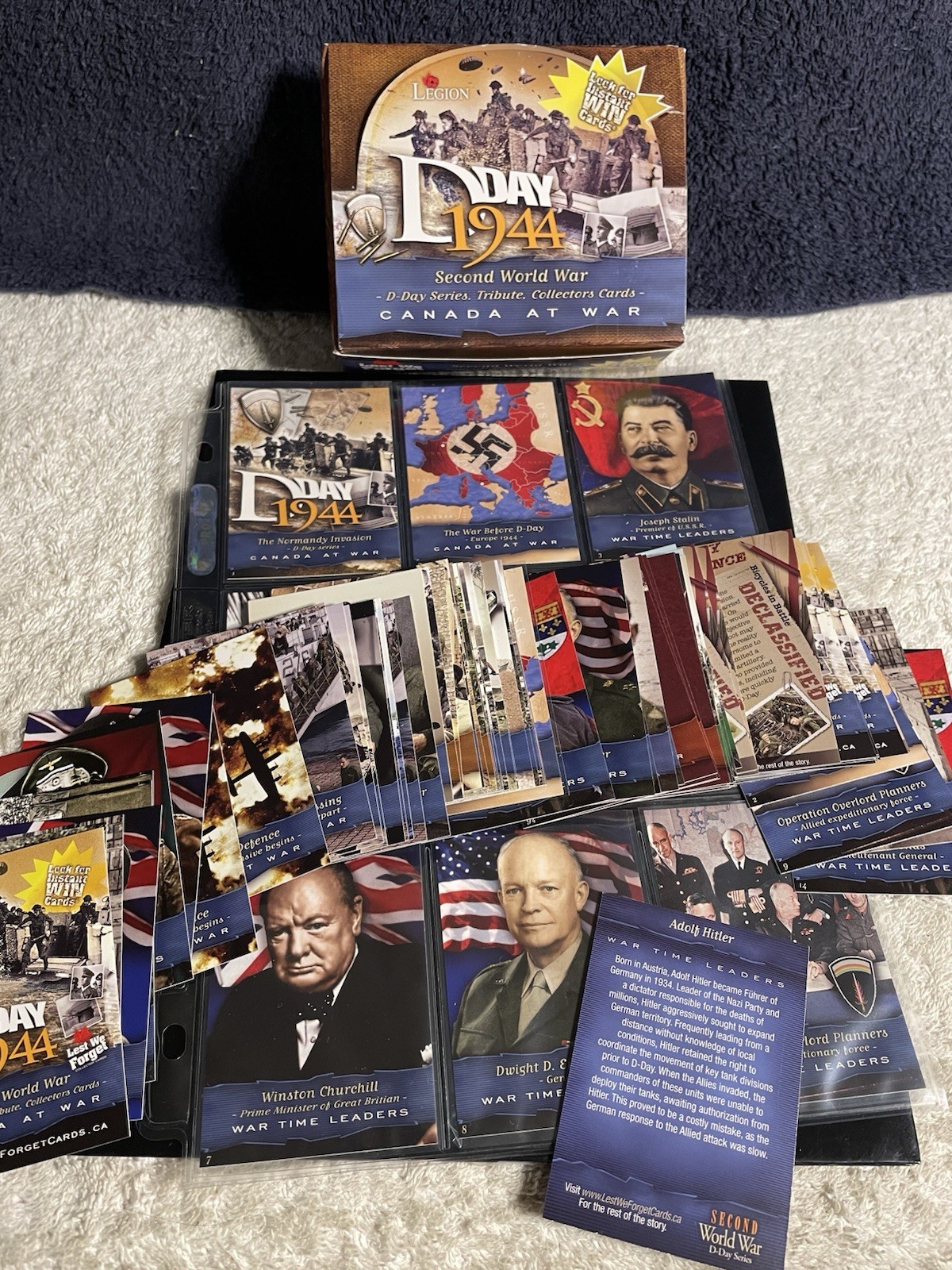 2010 Icardz Canada At War D Day 1944 Complete Set Pack Fresh