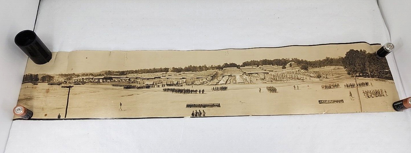 1918 Camp Greenleaf GA Army Training Base Panoramic Photo General View 1918 Camp Greenleaf GA Army Training Base Panoramic Photo General View