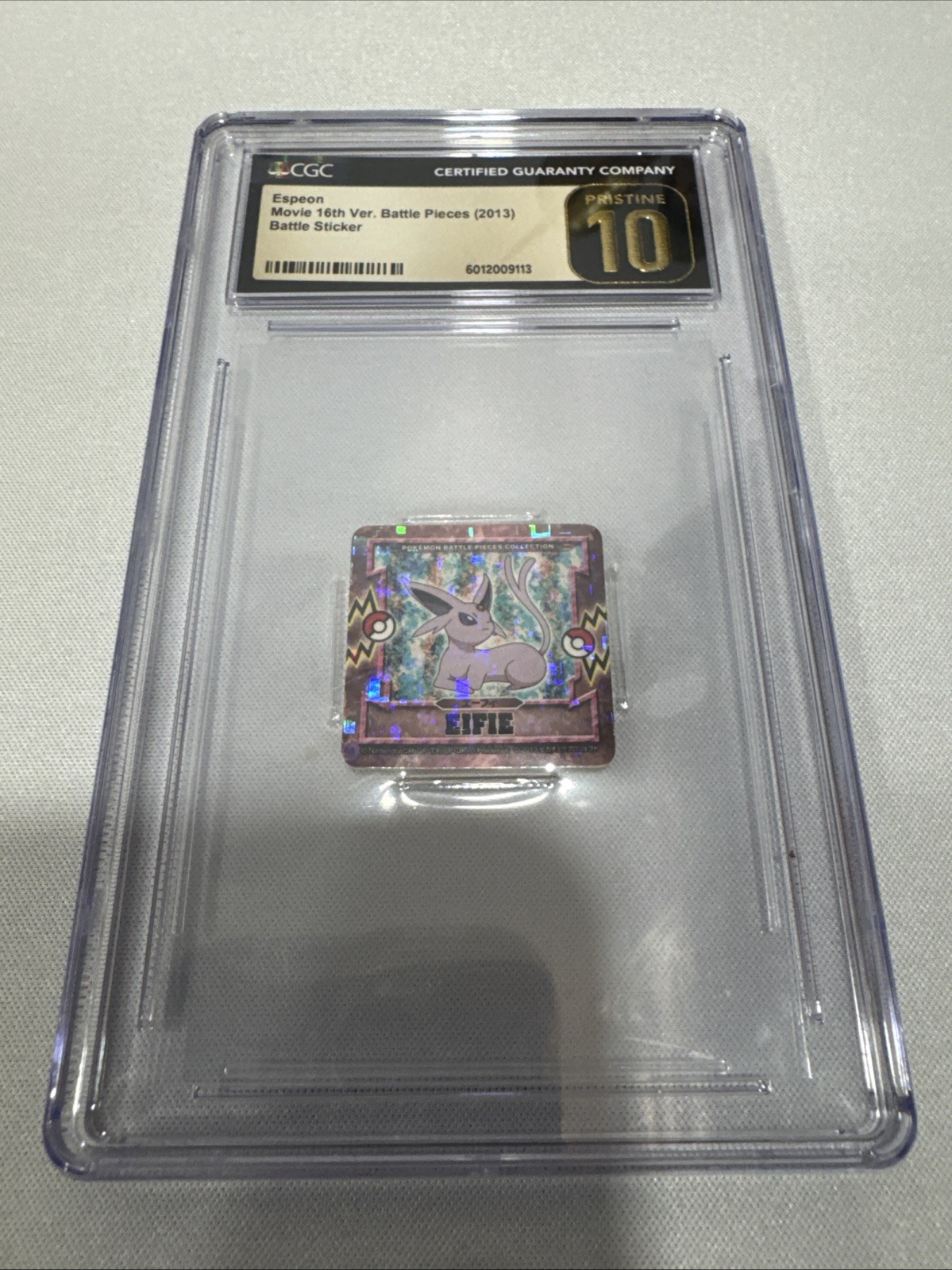 Espeon Pokemon Mini  Seal Battle sticker Nintendo CGC Pristine 10