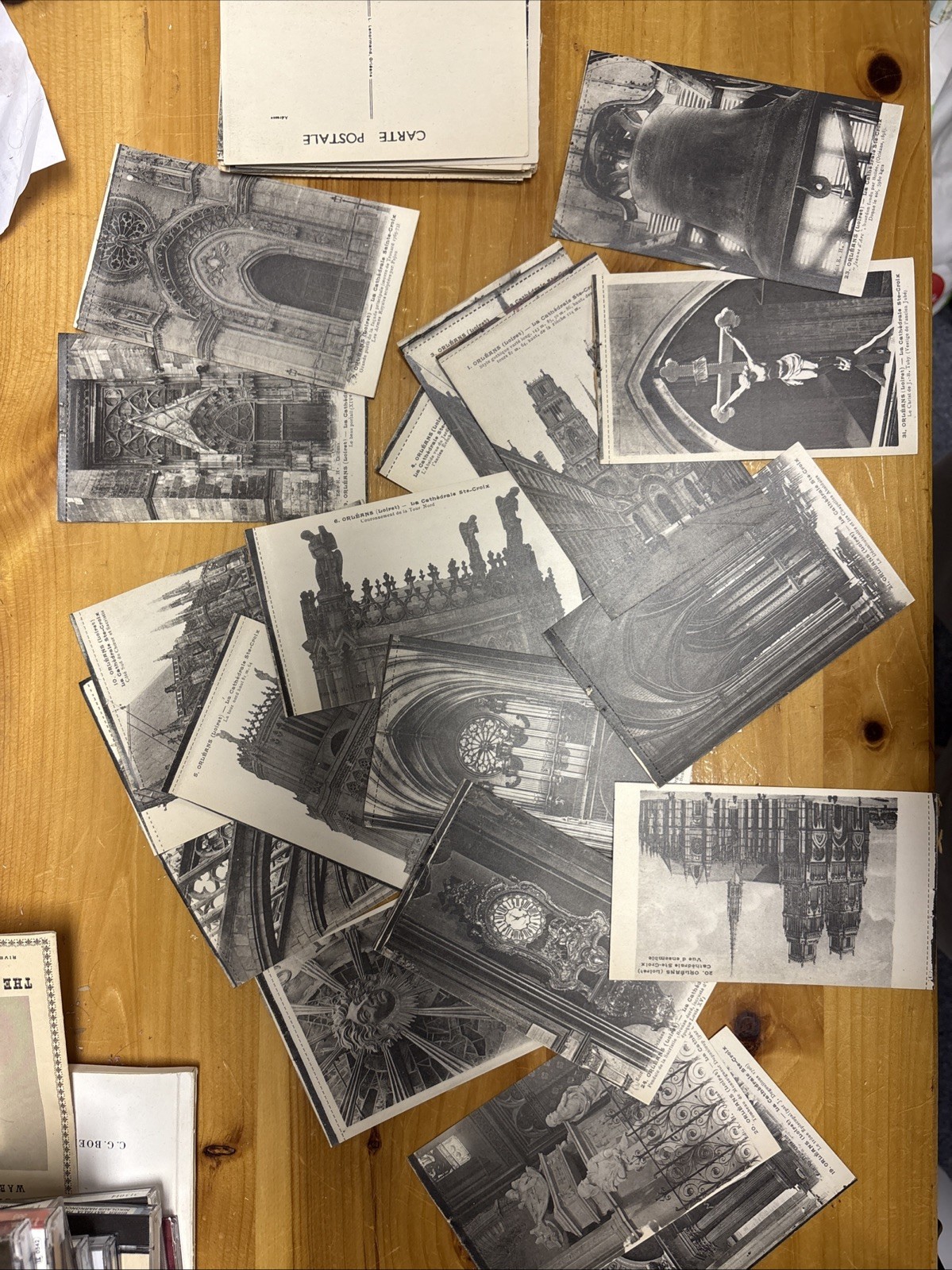 French Postcard Lot Rouen France + More Including 24 RH Orleans Many Perforated