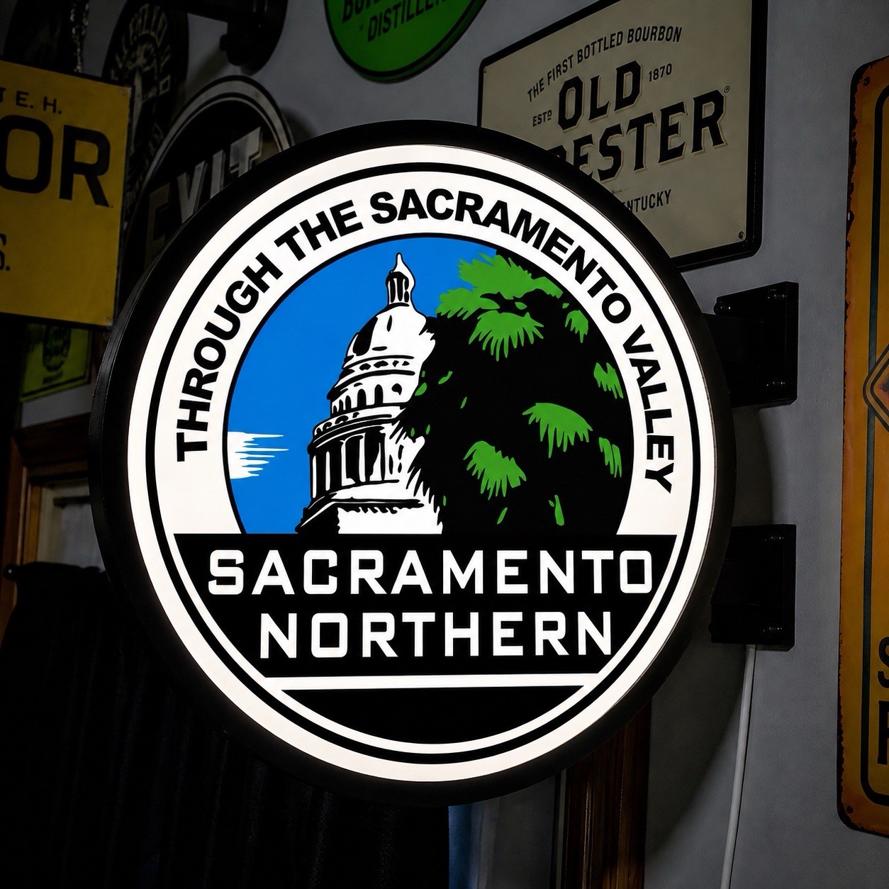 12.5-13” Sacramento Northern LED Service Style Display Double-Sided