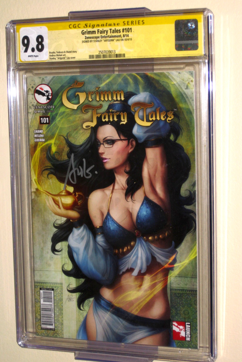 Grimm Fairy Tales 101 CGC 9.8 SS Artgerm Signature Cover Art Comic Grimm Fairy Tales 101 CGC 9.8 SS Artgerm Signature Cover Art Comic