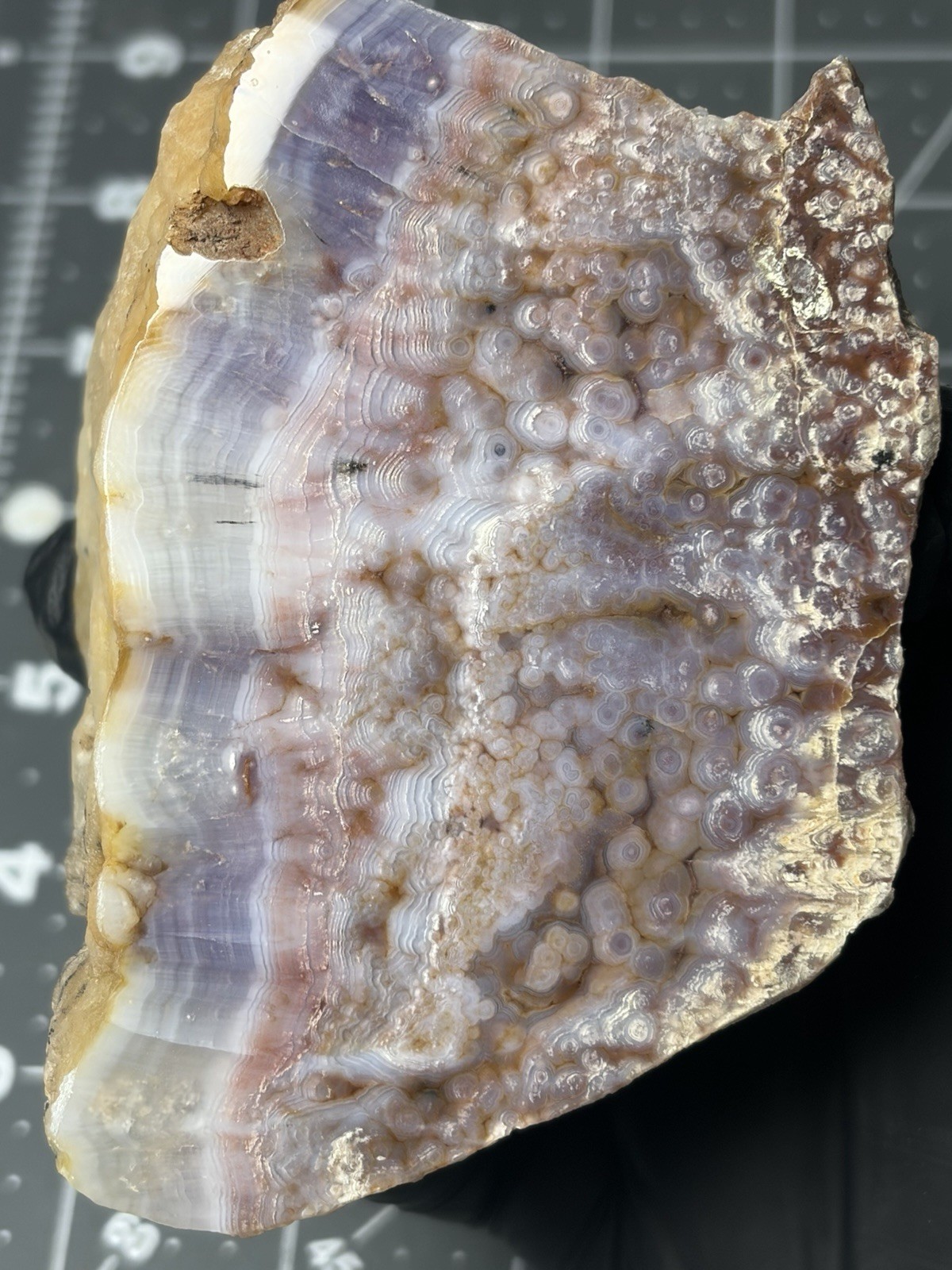 Beautiful Luna Agate Purple Mexico Rare Polished Specimen Orbs