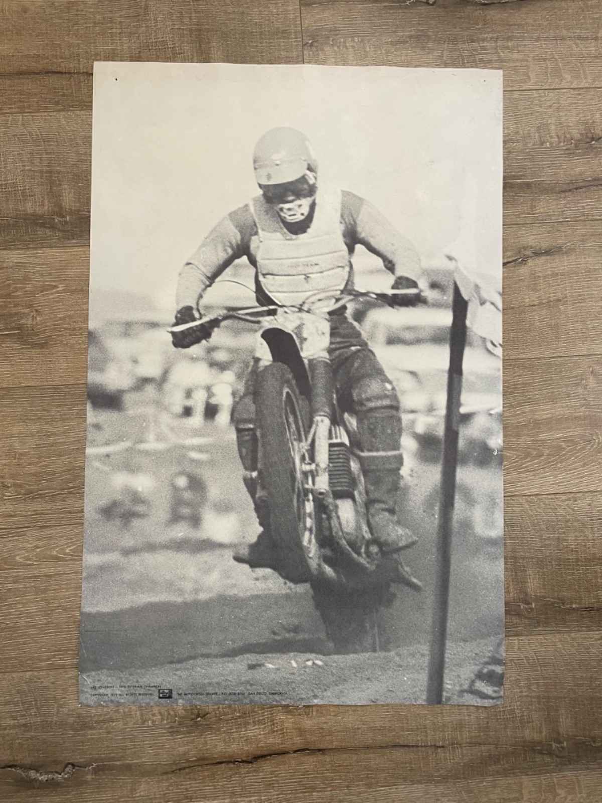 Vintage Ake Jonsson 1970 Inter-Am\'s MX Champion/ Motorcycle collectable poster