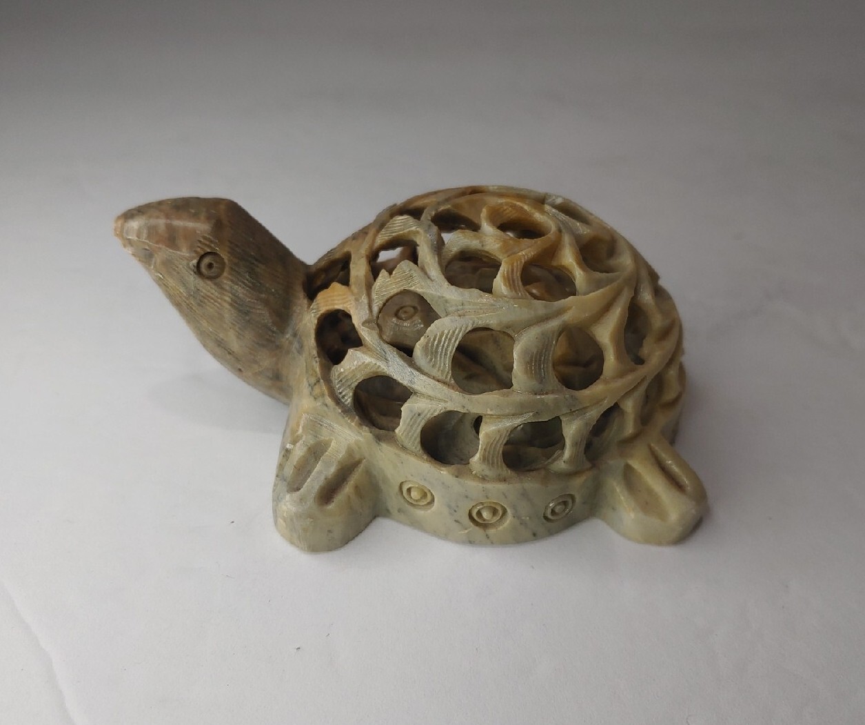 Soapstone Mother Turtle Sculpture W/ Baby Inside 3 Soapstone Mother Turtle Sculpture W/ Baby Inside 3