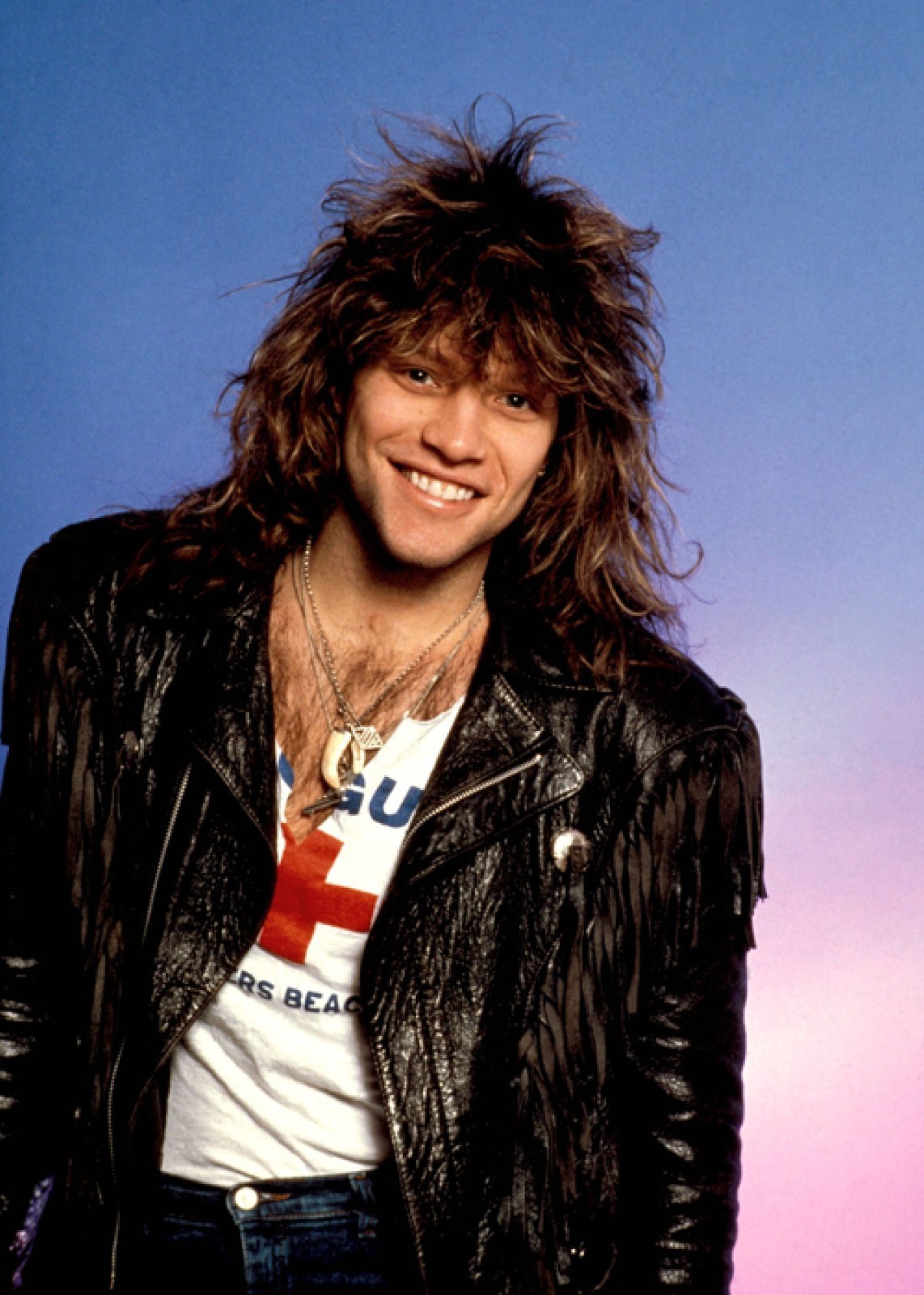 American Signer Jon Bon Jovi Classic Vintage 1980s Publicity Photo Poster 24x36 American Signer Jon Bon Jovi Classic Vintage 1980s Publicity Photo Poster 24x36