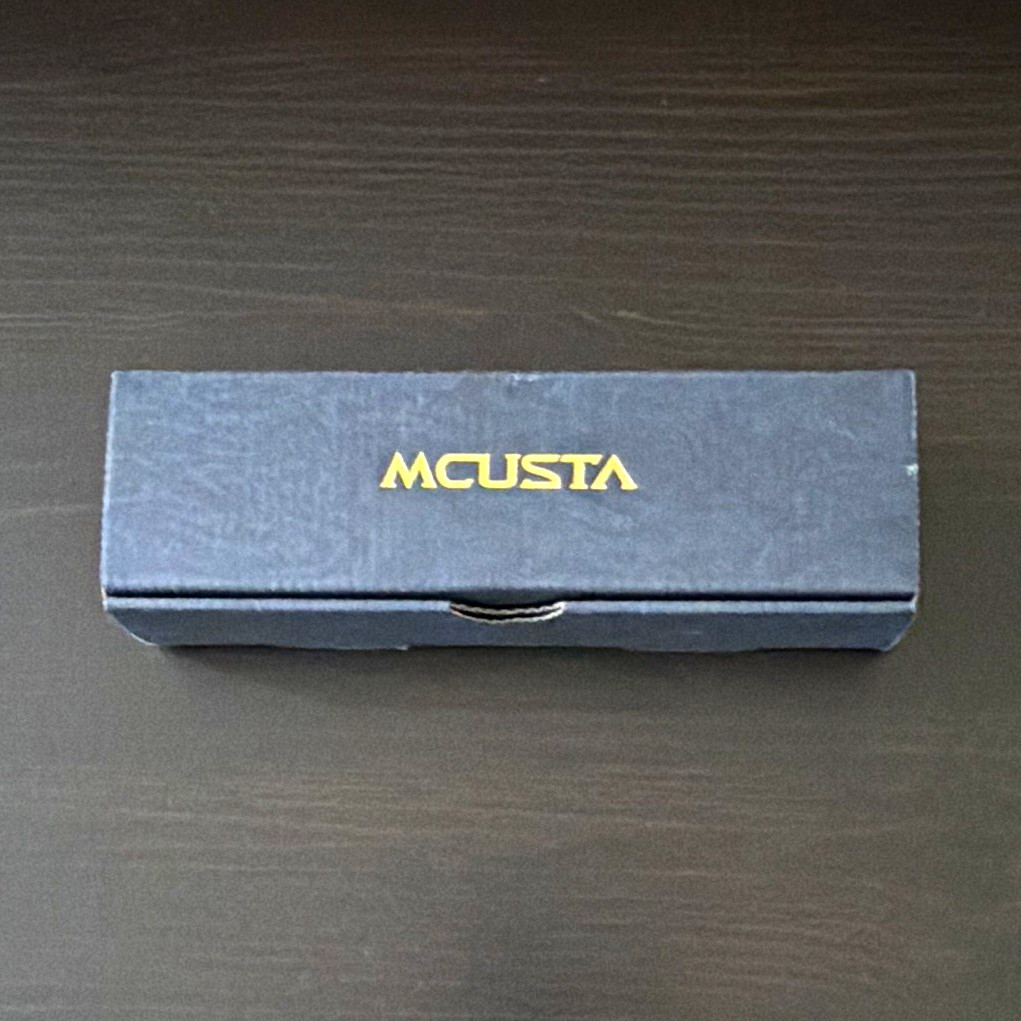 MCUSTA MC-0042C 3Layers VG-10 Aluminum Blue/Orange Linerlock Clip Point MCUSTA MC-0042C 3Layers VG-10 Aluminum Blue/Orange Linerlock Clip Point
