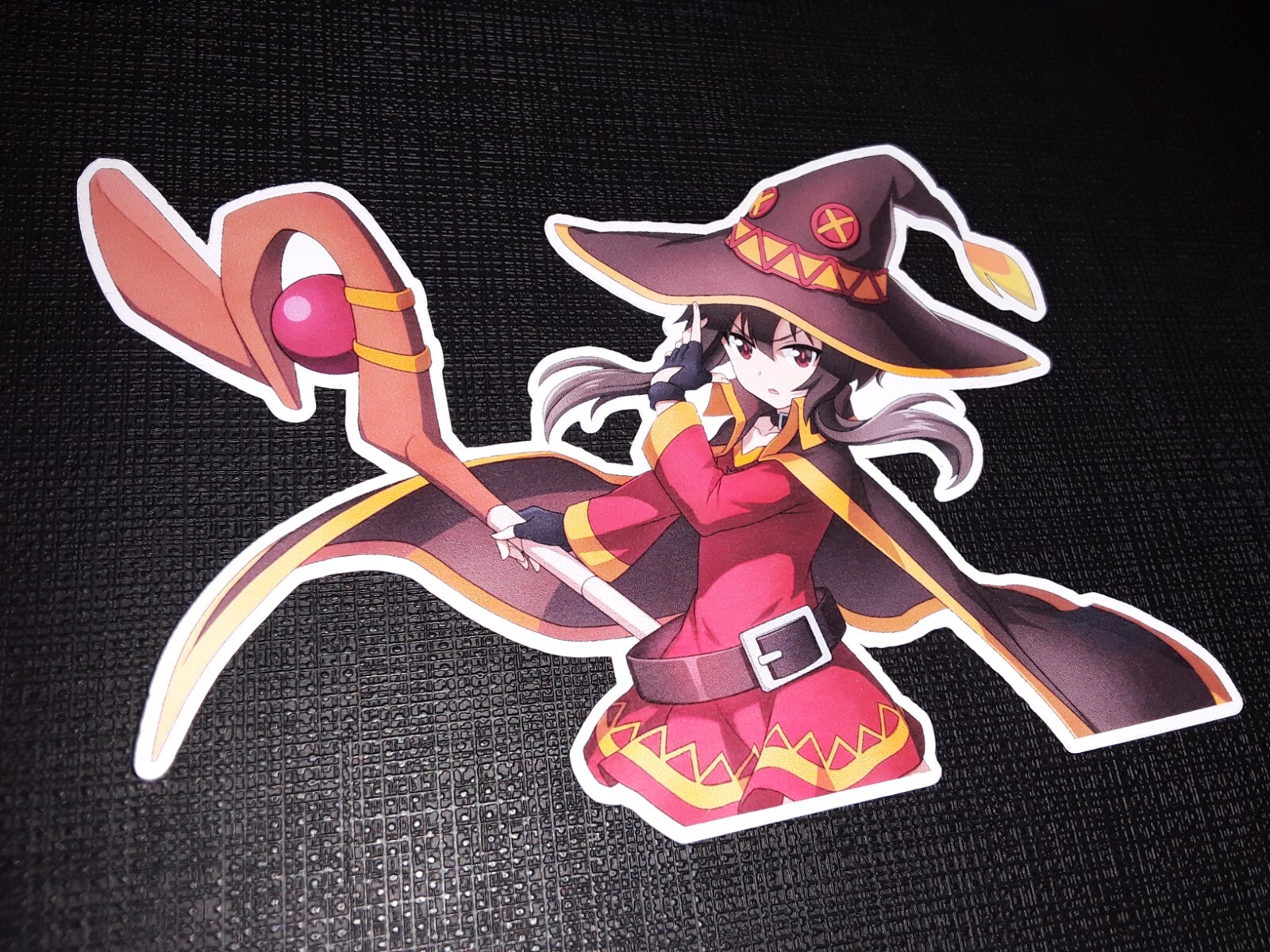Megumin Crimson Demon from Konosuba Glossy Sticker Anime Walls, Windows