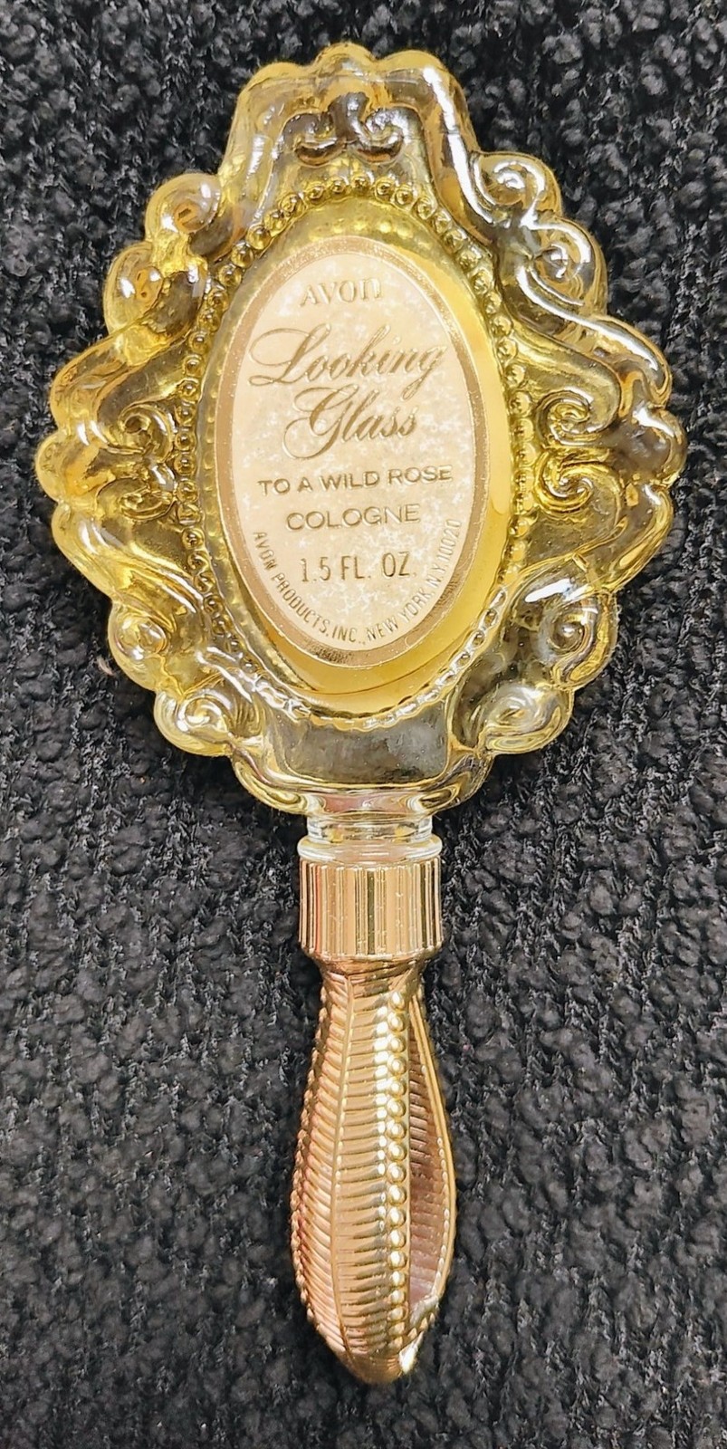Avon Looking Glass To A Wild Rose Cologne 1.5 Fl Oz Vintage Collectible NIB
