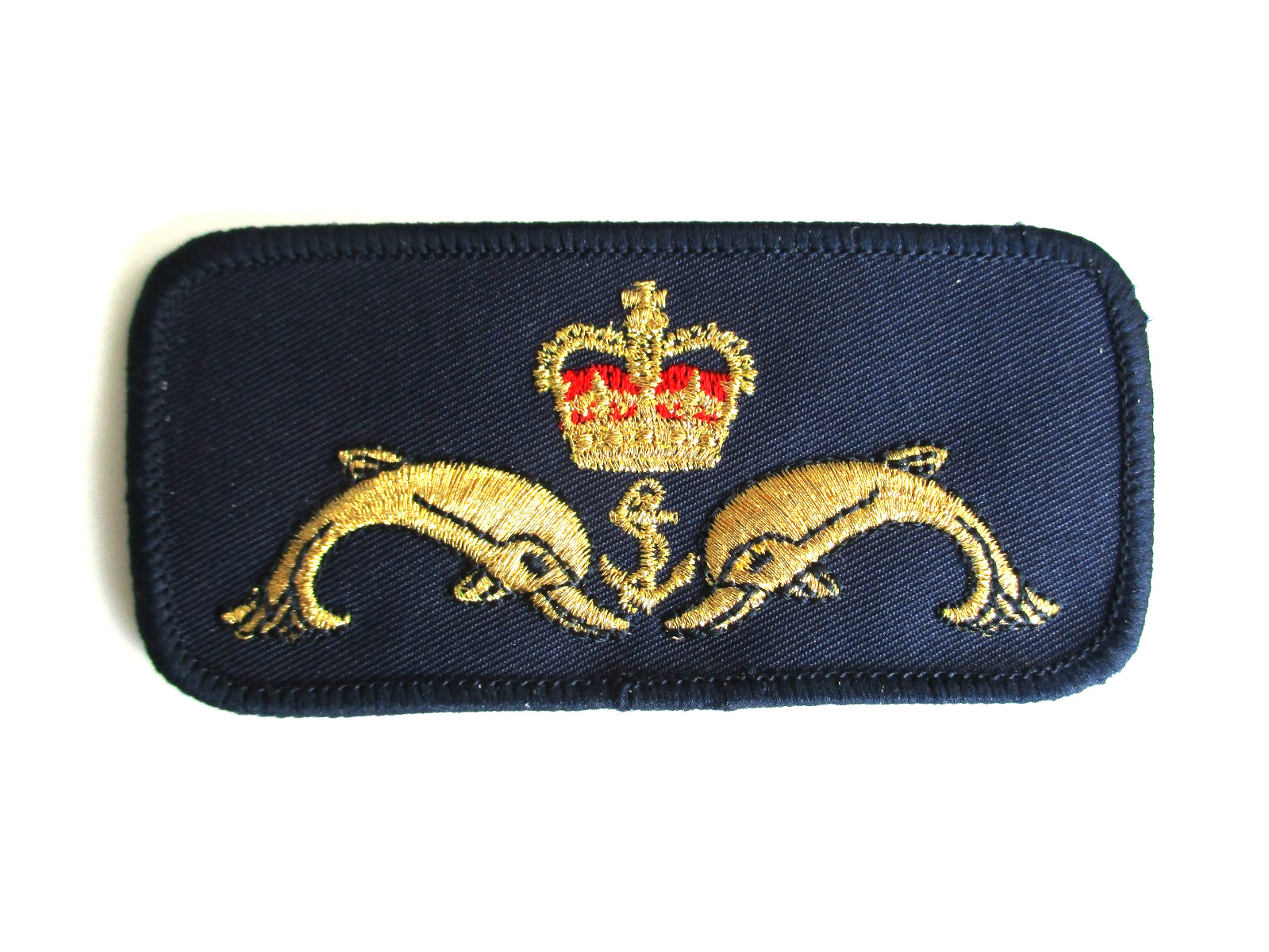 ROYAL NAVY SUBMARINER TRADE BADGE - SEW ON RN HMS UK ROYAL NAVY SUBMARINER TRADE BADGE - SEW ON RN HMS UK