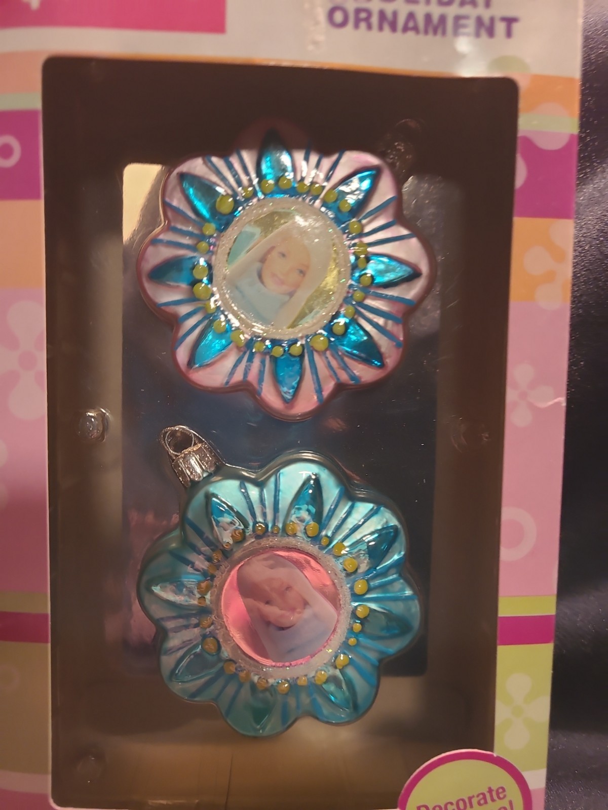 KURT S ADLER Glass Christmas Tree Ornament Set Of 2 BARBIE 2005 KURT S ADLER Glass Christmas Tree Ornament Set Of 2 BARBIE 2005