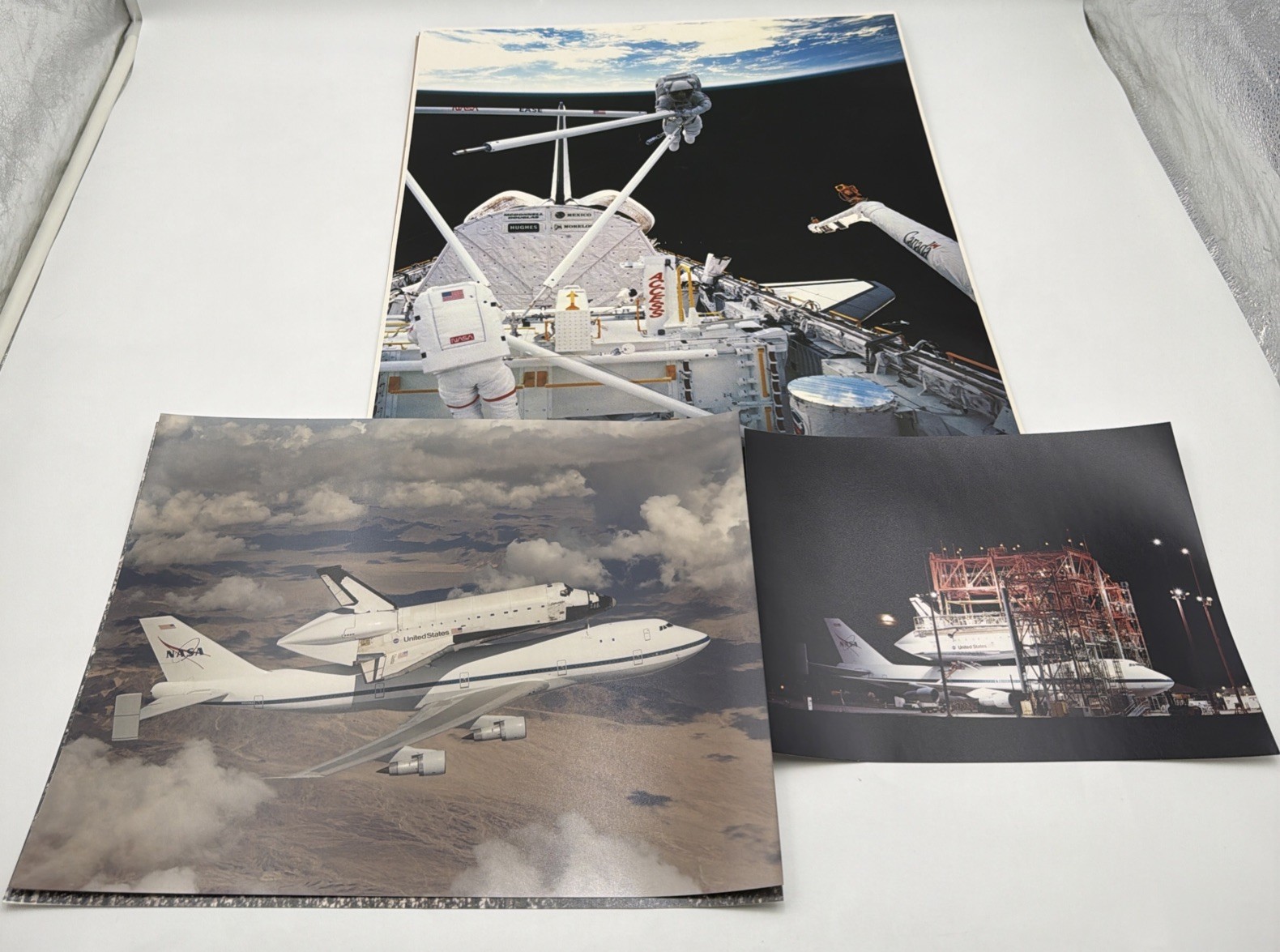 Lot of 9 Vintage NASA & Aerospace Print Pictures/(6)20”x16”/(2) 14”x11/(1)10”x8”